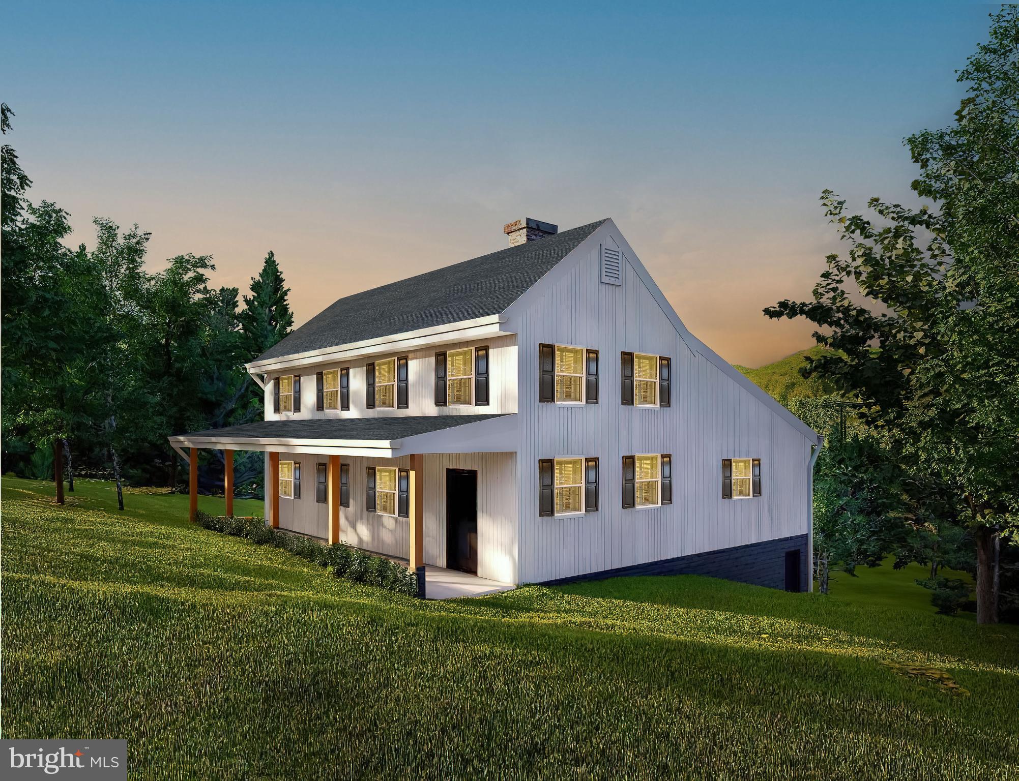 Investor Special! Home has been gutted and is ready for you to make it your own. Just down the street from Blairs Valley Lake and not to far from White Tail Ski Resort. Property Sold AS-IS. Rendering picture is an example vision of what could be done.