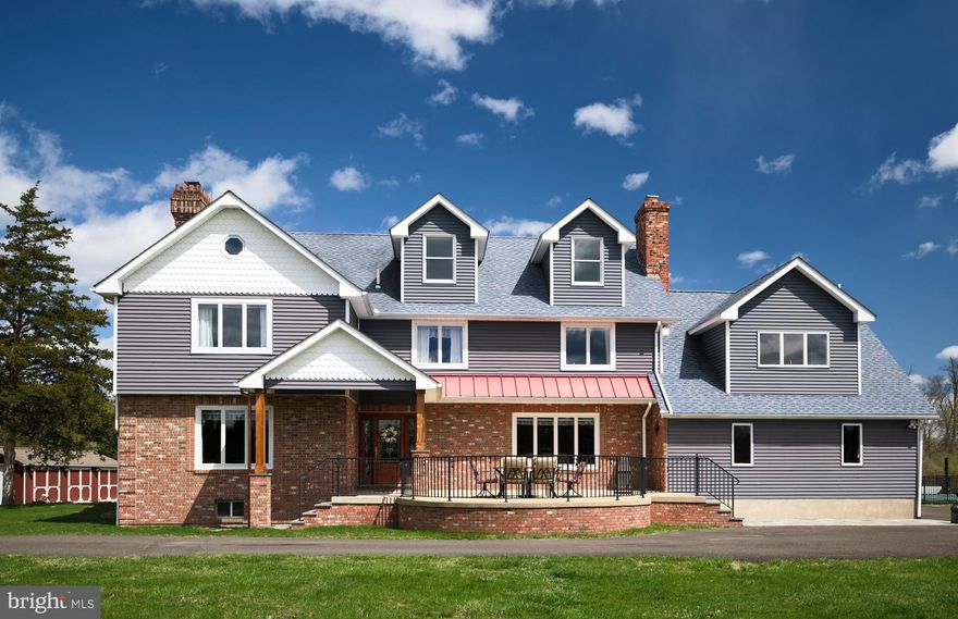 Situated in the picturesque Tinicum country, sits Tara Farm. This 10 acre property is ideally suited for a horse or two, has open fields and a turnout shed. The main home is a stately brick structure that has been totally renovated by the current owners. The large front porch welcomes you as you enter, a banquet sized dining room is on your right and an intimate office/library is on your left. Beyond is a large formal kitchen with ample counter space and island...perfect for the family to gather and gossip! The kitchen blends, seamlessly, with the formal living room and allows for a large Thanksgiving or other Holiday gatherings. There is a large laundry room adjacent to the kitchen that can serve as an at home office.

   The staircase takes you to five bedrooms and three full baths. All rooms are spacious and light-filled. Hopefully, there should be a "surprise" in any house. At Tara Farm, the surprise is the duplex Au Pair or In-Law suite. This is a very spacious area that may accommodate the privacy needs of a teenager, as well.

   The grounds are mostly open, but does have a generous amount of wooded area as well. There is a 2-car garage and a beautiful in-ground pool area with an enclosed structure containing a bar with a refrigerator, storage cabinet and granite countertops. Nothing better than having a Tiki bar and a pool.

   Tara Farm is only 10 minutes from Frenchtown, N.J. and I78 to
NYC. 25 minutes away from the restaurants, galleries and the historically famous Bucks County Playhouse awaits you in New Hope.

   The "Farm" is the needed respite that we desire after a day in hectic world in which we all live.

    Note that the Au Pair/In-law Suite is 1,350 square feet.