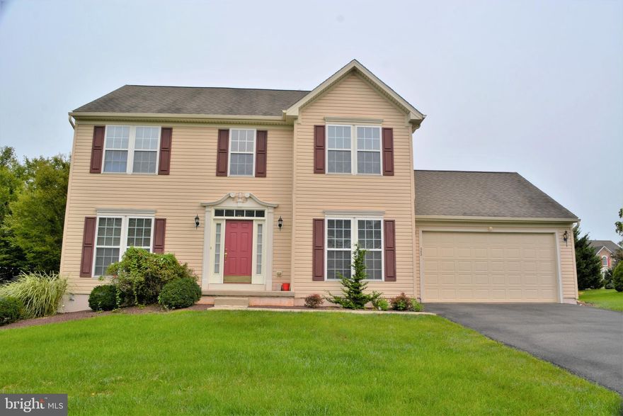 This Colonial Home in Parkland School District has been well maintained by original owners since it was built in 2006. The 5 bedroom, 3 1/2 bathroom home features an open concept floor plan with a total of 2886 square feet, of which 550 Sq Ft is below grade. Full-length double-hung windows on the lower level allow an abundance of natural light which is controlled by the custom made blinds. The kitchen was designed to entertain with a large dining area that overlooks a tranquil backyard. Some of the amenities include a double bowl stainless steel sink, tiled backsplash, high-end stainless steel appliances, center island, hardwood cabinets with granite countertops. The upper floor features 3 spacious bedrooms with closets, a full bath, and a Large Master Suite with a walk-in closet, separate full bathroom with a soaking tub, double vanity, and shower stall. Conveniently located just off of RT 78 and RT 22, minutes away from shopping, dining, entertainment, LV Hospital, and Dorney Park. Built In Large Oversized 20' x 23' two car with electric door opener and 16' double wide steel garage door. Storage shelving and access door in garage ceiling.Roof: