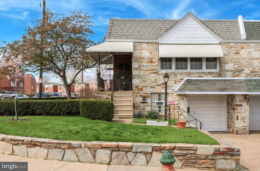 This stunning corner brick twin has been fully renovated, featuring a welcoming covered porch that leads into a spacious living and dining area with an open concept floor plan and cathedral ceilings enhanced by new recessed lighting and multiple windows that create a bright and inviting atmosphere throughout the space.
The gourmet kitchen showcases custom 42" cabinetry and quartz countertops, complemented by stainless appliances, including a smart refrigerator. This home boasts beautiful hardwood flooring, new doors, an updated hall bath, along with three generously sized bedrooms equipped with great closet space and overhead fans, offering convenient one floor living. What a bonus when you see the lower level perfect for entertaining, featuring a full bath, separate office area, and a second kitchen ideal for an in-law suite. With multiple built-in-storage options and access to a large brick patio in a spacious yard, it's an entertainer's dream. Additionally, the home includes a garage, driveway parking, central air, newer HVAC System, newer windows, making it both functional and comfortable. This home is perfectly located minutes away from the Wissahickon Valley Park, Gorgas Park, The Ivy Ridge Shopping Center, and easy access to all public transportation, short drive to Center City. Make your appointment today, you will not be disappointed!