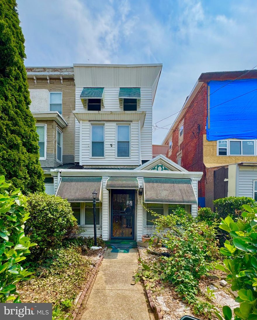 Bring your vision and tools to 437 N 41st St, a spacious 3 story rowhome in the heart of West Philadelphia’s thriving University City. Featuring four generously sized bedrooms, two  full bathrooms, a traditional living/dining area, and a kitchen with direct access to a rear yard., this property is perfect for investors or homeowners looking to renovate and create value. The home boasts generous proportions, soaring ceilings, and original details ready to be restored or redesigned to suit contemporary living. Don’t miss the chance to turn this diamond in the rough into your next successful project. Schedule your showing today!