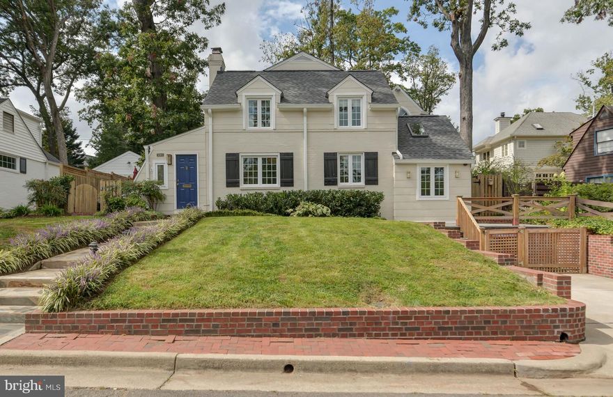 Delightful expanded Colonial on large, mostly level lot in Beverley Hills ready for new owners! Enjoy the feeling of peace as you enter the large sunroom with space for play, reading or meditation, then through the door into the formal living room in this 1940s charmer.  Main level boasts not only the elegance of the original living and dining rooms, but an updated kitchen and newer half bath, a family room with panoramic windows into the lush back yard, and a large private office with vaulted ceilings, built-in desk, bookshelves to the ceiling, and a library-ladder to reach everything! Upper level boasts a spacious primary suite with a walk-in closet, small private balcony, and spa ensuite bath. Rounding out the second level, the well-proportioned second and third bedrooms feature gabled windows and hardwood floors and the full hall bath was completely renovated in the last few years. The basement is also updated, with a full waterproofing system installed with sump pump and marine back-up battery in place, and then the whole space finished from the new tile flooring up the walls. 

The back yard includes  a slate patio for outdoor dining, plenty of green space and a play set. Situated on .21 acres, this home feels like a sanctuary but is close to so many amenities, including schools (ACPS, Alexandria Country Day School), parks, shops, and restaurants (Del Ray, Old Town, Shirlington are all so close!) HQ2 is only 3 miles away, Braddock Rd Metro is only just over 2 miles away, and National Airport is 3.8 miles. Driving into DC? There are no traffic lights between this house and the District.