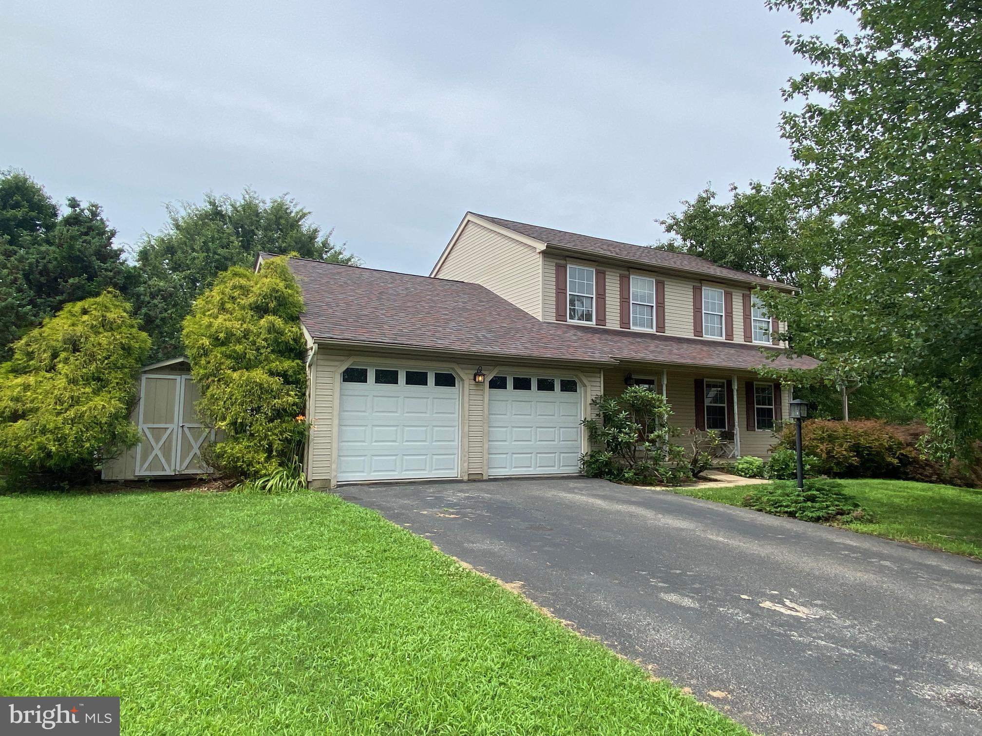 Looking to build some equity? Check out this terrific colonial home that has great bones, spacious rooms, and a convenient location but needs some cosmetic updates. This house features three bedrooms, including a large primary bedroom suite with private bath and walk-in closet. Main floor has a traditional open floor plan with living room, dining room, kitchen with breakfast area, and adjoing family room with wood stove. Basement is partially finished with a game room plus unfinished utility/workshop space. Attached two car garage with room for additional storage. Wonderful fenced back yard with expansive deck and mature trees and landscaping. Bring your imagination, plan to do some work, and you will have an amazing house!