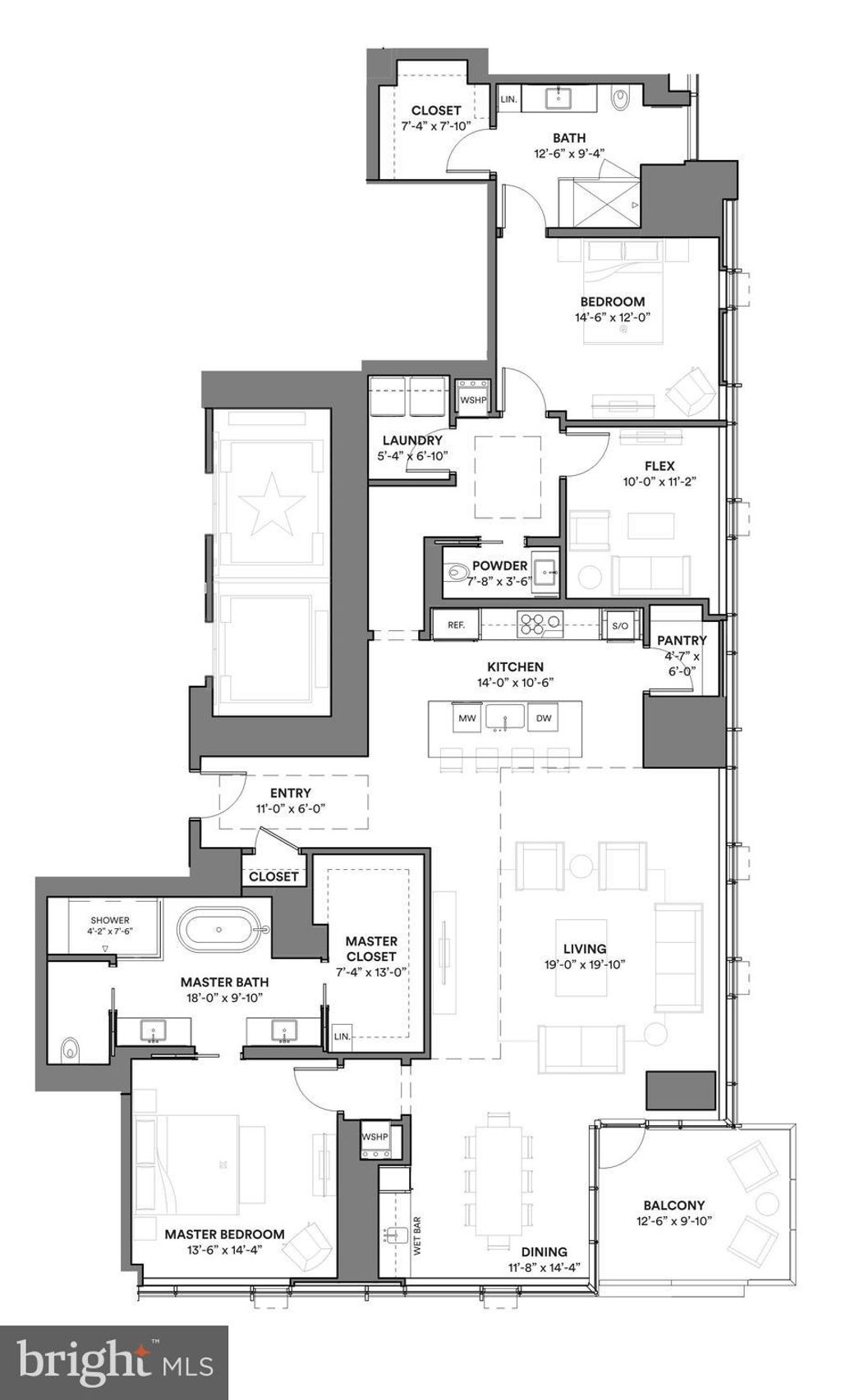 Photo of 1911 Walnut Street #UNIT 2701, PHILADELPHIA, PA 19103 (MLS # PAPH2546588)