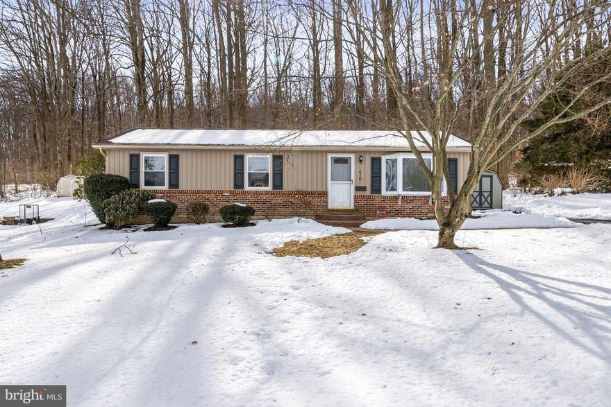 Fabulous Find!  Enjoy one floor living in this really sweet single home on 1/3 acre level lot in a highly desirable Borough neighborhood.  Why buy a townhouse when you can have a single home in a great location?  This move-in ready home has been lovingly maintained by its current owners.  It offers 3 Bedrooms, 1 1/2 Baths, beautiful kitchen with lots of cabinets,  a full, unfinished basement, a deck and a beautiful level lot that backs to woods.   Lots of upgrades in the last several years including:  New Shed, Addition  of a Half Bath, Updated Main Bathroom,  New 6-Panel Interior Doors throughout, New Paint &  Interior Trim work, New Hardwood Floors, Added Central Air with new Heat pump, and Upgraded Appliances too!  You can just move in and enjoy!    The location is great - minutes to shopping , restaurants,  and the train station for easy commuting to the city.   Showings begin on March 10th.