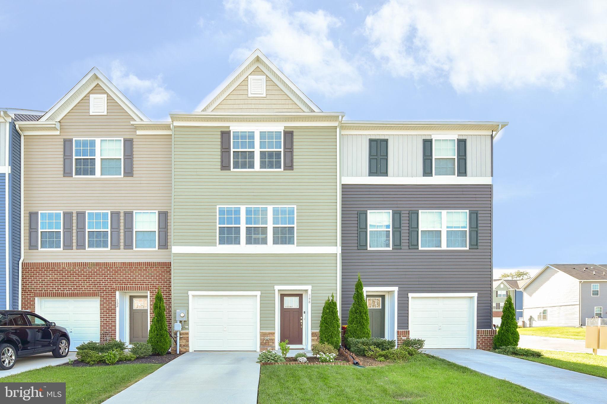 Excellent townhome in Berkeley Ridge Community, All levels are finished. In Entry level: Great Recreation room (You can use as 4th Bedroom), 1/2 bath & walkout to back yard. Main level: Very wide open Kitchen concept design with Granite counter tops & Stainless Steal appliances, breakfast nook with very large Living room. Also Excellent Deck attached to Kitchen for you relax/ do Barbeques. Awesome LVP flooring thru the first 2 levels. In the Top level: Owner’s Suite with Primary Bath and Walk-in Closet. And two other Bedrooms fits for children Bedrooms / office rooms. Laundry in Unit on Bedrooms 3rd level. One car attached garage with additional driveway parking & community overflow lots. It is good community with easily accessible to I-81, Route 9, Walmart, other shopping centers, schools, Urgent care center, Medical center and Much more.. This Rental won’t last more time.
