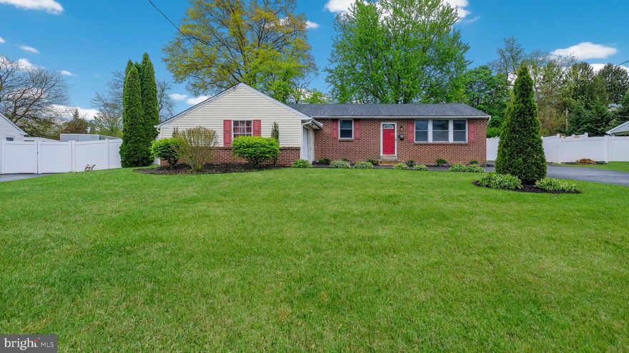 Welcome to 717 Longstreth Road, a beautifully updated ranch tucked onto a sprawling 0.44-acre lot in Warminster’s sought-after Story Book Homes neighborhood. One-level living done right, with major improvements throughout and a backyard that has to be seen to be believed.

Inside, a bright open layout features wainscoting, refinished flooring, and a flow into the formal dining area and eat-in kitchen with granite countertops, hexagon tile backsplash, stainless steel appliances, and a garden window over the sink. The expanded primary suite is a true retreat with an exposed wood beam, a walk-in closet with custom barn-style sliding door, and a fully remodeled en-suite featuring a double-sink quartz vanity and stand-up shower. Two additional bedrooms, an updated hall bath, and a spacious first-floor laundry with backyard access complete the main level. The finished basement offers bonus living space with laminate flooring, recessed lighting, and a built-in bar nook, ideal for a playroom, home office, or media room.

Outside is where this home truly shines. The massive fenced-in backyard is one of the largest in the neighborhood, featuring an expansive paver patio, grill station, fire pit area, storage shed, and kids’ play structure under mature shade trees. The property backs directly up to McDonald Elementary, offering unbeatable convenience for families.

Major updates include a new roof, HVAC, remodeled kitchen and primary bath, new flooring, paver patio, privacy fence, and water filtration system (all 2020), plus a new washer and dryer (2025). Centennial School District. One-car attached garage and long driveway for plenty of off-street parking. Don’t miss it.