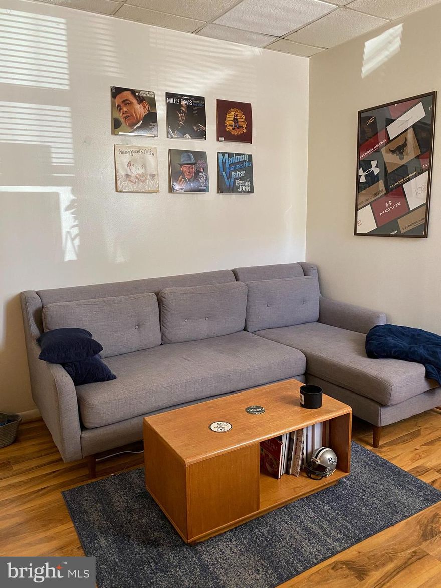 Great rental steps from Fells, Canton and the park.  Spacious bedroom, hardwood in living area and washer/dryer in unit. This is unit A inside a 3 unit building. There is a beautiful shared deck for 3 units with breathtaking city and water views! $40 app fee, $60 move in fee due at lease signing.