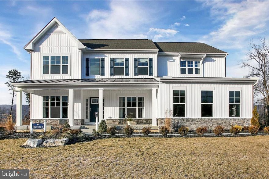 THIS HOME IS TO BE BUILT! NO MODEL HOME ON SITE! 
As you walk into the beautifully designed Danville 2 you are greeted by a large open foyer. The whole first floor feels as if it is one open space as you easily move through the library, dining room, great room, breakfast nook, and kitchen. Each room flows effortlessly into the other giving the whole home an open and airy ambiance. The Kitchen has a tremendous amount of space, plenty of cabinets, and a walk-in pantry, making storage and organization plentiful and entertaining easy and manageable. The first floor also features a private home office, with the option of converting it a guest room suite - complete with a full bath, and an arrival center with a generous amount of options that this area can be customized to suit your wants or needs. The second floor includes the Owner's Suite, 3 additional bedrooms, all with walk-in closets, a full bath, loft, and a comprehensive laundry room full of counter space. The Owner's Suite with an expansive bedroom flows into a hallway with dual walk-in closets to the Owner's Bath. The Owner's Bath comes standard with two separate vanities, a large tub and shower, a water closet, and a reach-in closet. Additional Owner's Bath options include a Roman-style, with more open shower nestled within an alcove with a tiled bench seat, and a Venetian-style bath, that features a deep, enclosed shower and expanded walk-in closets. The second level has ample space to accommodate an optional additional bedroom, in place of the loft, hall bath and laundry room. We have 10 beautiful country homesites with rolling hills available ranging from .67-16.7 acres. Don't miss this opportunity to have a large lot with a gorgeous new home built to your wants and needs! Nestled in the heart of Maryland, Conowingo is a captivating city that effortlessly combines small-town charm with a strong sense of community. Delight in the vibrant local farmers market, charming restaurants nearby, and experience the joy of its welcoming local playground and dog park only a short drive away. With convenient access to marinas, unique boutique shopping destinations, well-connected major highways, and proximity to world-renowned hospitals, Conowingo is a haven of both tranquility and modern convenience.