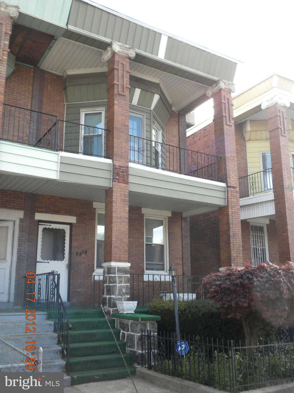 Discover this well-maintained duplex in the heart of Philadelphia’s Cobbs Creek neighborhood. Each unit offers 2 bedrooms and 1 full bath, making this an ideal property for investors or owner-occupants seeking rental income. Inside, both units feature spacious living areas, functional kitchens, and hardwood flooring throughout. This property is also located near 56th Street SEPTA station. Nearby attractions include Cobbs Creek Park, shopping, dining, and community amenities, making this an appealing option for tenants and homeowners alike.