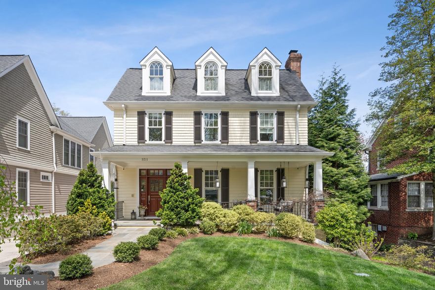 Welcome to 3211 Tennyson Street NW, a magnificent residence meticulously crafted by renowned builder Bob Holman in 2010, boasting quality construction and exquisite detailing throughout. This timeless home offers an unparalleled luxurious living experience in the heart of desirable Chevy Chase, DC.

Step inside to discover over 7,000 square feet on 4 levels with 9+ foot ceilings, custom doors and windows that flood the home with natural light, highlighting the intricate molding and fantastic room proportions with Craftsman style details. The main level welcomes you with a gracious entry featuring a coat closet, leading to a generous living room adorned with a fireplace and a stunning dining room perfect for hosting gatherings.

The gourmet table space kitchen is a chef's dream, equipped with top-of-the-line Thermador stainless steel appliances, leathered granite counters, and a handsome wood island with seating for four, seamlessly open to the family room featuring built-ins and a second fireplace with stone hearth, with access to the Ipe floored porch for al fresco dining and relaxation.  The side entrance from the driveway with deep pantry and powder room round off the main level.

Upstairs, the second floor boasts four bedrooms and three full baths, including the primary suite with a vaulted ceiling, fireplace, luxurious bath with an air jet tub, separate shower, and two walk-in closets. The fourth level offers versatility with a fifth bedroom or office space, complete with walls of custom bookshelves and a library ladder, a fourth full bath, and a finished attic nook with more built-ins, a window seat and dormers overlooking the front lawn.

The walkout lower level is an entertainer's delight, featuring a sixth bedroom, fifth full bath, laundry, storage, game room and recreation room with a fourth fireplace and custom wine bar and storage. An art/gym nook provides additional functionality and a door leading to the 2nd covered porch, yard and lower level firepit-perfect places for outdoor enjoyment under the stars.

Convenient amenities include a two-car detached garage and proximity to Rock Creek Park, Lafayette Pointer Park, and easy access to the red line metro via nearby bus routes. Don't miss the opportunity to make this extraordinary residence your own and experience the ultimate in luxury living in Chevy Chase, DC.