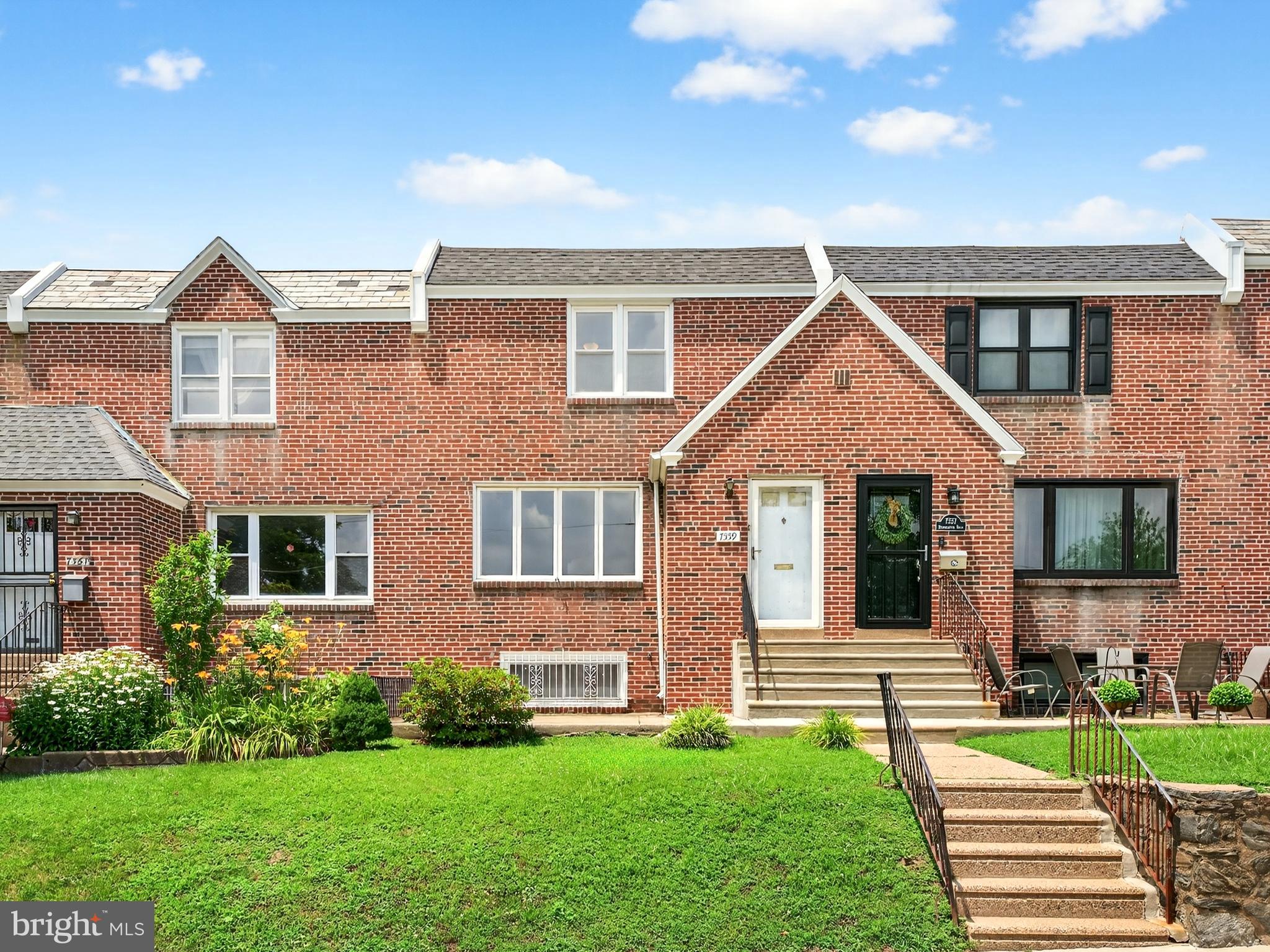 Why wait you can own this unique and rare 20 foot wide row home in much sought after Overbrook Park. This home has wide open living and dining rooms bathed in plenty of sunlight. Carpeted with hardwood floors underneath
Eat in kitchen with lots of storage. The basement is gigantic featuring a powder room, laundry room, lots of storage and a separate room (formally a garage) that can be used as an office or bedroom. The upstairs 2nd floor contains an au suite primary bedroom with a private separate bathroom and 2 additional bedrooms with a hall bathroom. This home was newly painted, has central air, and is close to schools, transportation and shopping at City and Haverford Avenue shops. Come with your own ideas to make this home your palace. This is an Estate Sale the property and all appliances are Sold As Is.
