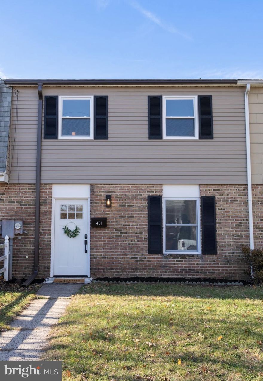 Welcome home to 431 Seminary Street a beautifully renovated, move-in-ready gem in the heart of Pennsburg. Offering 3 bedrooms, 1.5 bathrooms, and over 1,200 sq ft of high-end living space, this home  blends modern style with everyday functionality, creating a space that truly feels like “new.” Step inside and you’re greeted by brand-new laminate flooring, fresh paint, and abundant natural light pouring through the newly installed windows. The living room flows seamlessly into the fully renovated designer kitchen, complete with crisp white cabinetry, a stylish modern backsplash, Calacatta gold quartz countertops, and elegant brass hardware that ties the entire look together. A newly renovated half bath on the main floor is tastefully finished with modern wallpaper and updated fixtures add a touch of sophistication and convenience. Upstairs, you’ll find new neutral carpeting throughout and three generously sized bedrooms, perfect for family, guests, or your home office needs. The fully updated spa-inspired bathroom features fresh tile work, modern finishes, and a calming aesthetic that complements the home’s overall design. Outside, this property continues to impress with a nice sized back yard. The home is centrally located and hyper-local to Pennsburg’s shops, eateries, parks, local schools, and major commuting routes. Offering unmatched convenience for everyday living. HGTV-worthy homes like this don’t hit the market often. With all major updates already done, there is truly nothing left to do except move in and enjoy. Schedule your showing today...this one won’t last long!