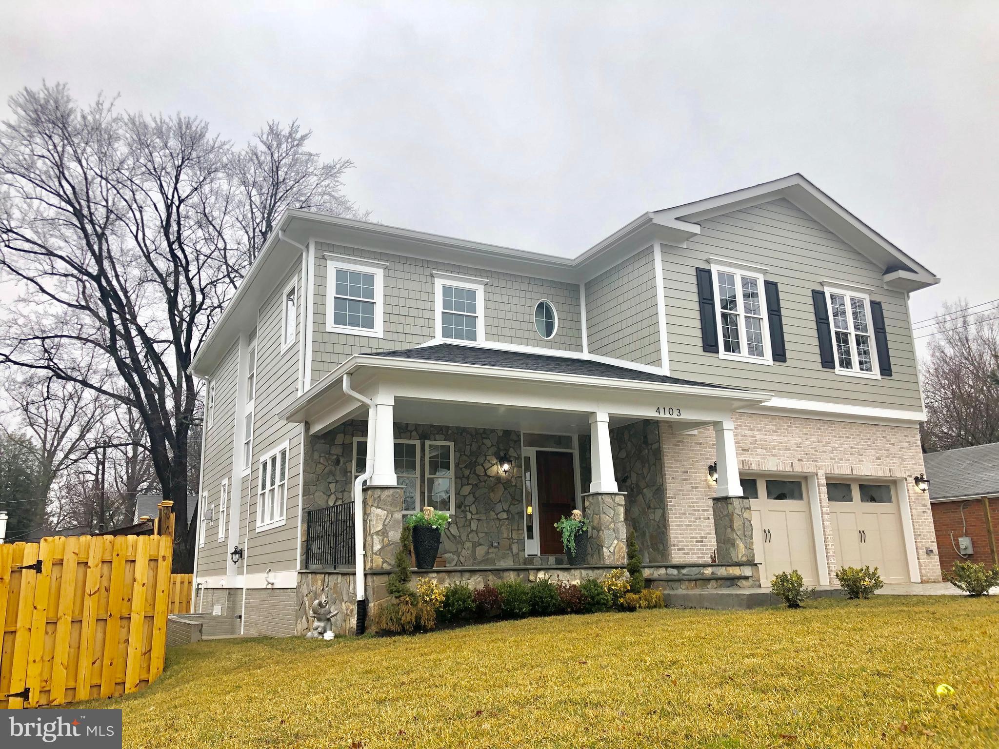 $130K PRICE REDUCTION. Seller says he will consider all offers. Wonderful unique NEW custom built Colonial. True Transitional Style impeccably meshing the best of modern & traditional elements. Custom millwork & railings, 2 zone HVAC, 40x20 Great Room, Trex deck, patio with exterior fireplace, 3 Masters, huge stone front porch, doorbell with bluetooth camera, Nest thermostats, stamped concrete driveway, recessed lights throughout, Theater Room, amazing Transitional chandeliers. On charming, quiet, pastoral street yet a convenient one minute walk to shops & restaurants. An artistic enchanting gem