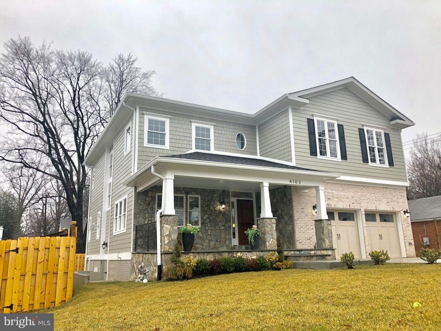 $130K PRICE REDUCTION. Seller says he will consider all offers.  Wonderful unique NEW custom built Colonial. True Transitional Style impeccably meshing the best of modern & traditional elements.  Custom millwork & railings,  2 zone HVAC,  40x20 Great Room,  Trex deck,  patio with exterior fireplace,  3 Masters,  huge stone front porch,  doorbell with bluetooth camera,  Nest thermostats,  stamped concrete driveway,  recessed lights throughout, Theater Room,  amazing Transitional chandeliers.   On charming, quiet, pastoral street yet a  convenient one minute walk to shops & restaurants.  An artistic enchanting gem