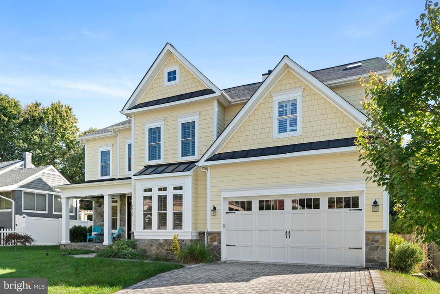 Stunning  2015 Craftsman just minutes to East Falls Church METRO,  Arlington, Tysons, and 66. Sited on level lot with spacious backyard and gorgeous stone patio. Look for the details as you tour...original owner was the builder who optioned this thing out! Transommed  front door entry with leaded glass inlay, lavish custom millwork throughout...3 piece crown, 6' wainscot in dining room, wide plank  hardwood floors, built ins, plantation shutters, 2 X 6 wall framing, and  sound proof insulation and windows, ...the list goes on.
First floor study with pocket doors. Also a half bath and  playroom/second office space on main level. Gourmet kitchens features Thermador appliance package, upgraded granite , massive island with prep sink, and walk-in pantry. Kitchen adjoins sunny family room with gas fireplace and stone hearth and surround. 
5  bedrooms , 4 baths upstairs. Enormous primary bedroom/bathroom suite  with dual walk-in closets, tray ceiling,  gas fireplace. 2 of the secondary bedrooms have en suite baths. Fully  finished lower level
with 6th bedroom, 5th full bath, full wet bar and frig, rec room with gas fireplace, stone hearth and surround. A legal 7th bedroom also on this level.  Williamsburg Shopping Center just across the street with  dry cleaner, restaurants, barber/pet grooming, salon/spa, bank. ..and a CVS is just around the corner! YOU'LL LOVE LIVING HERE!!