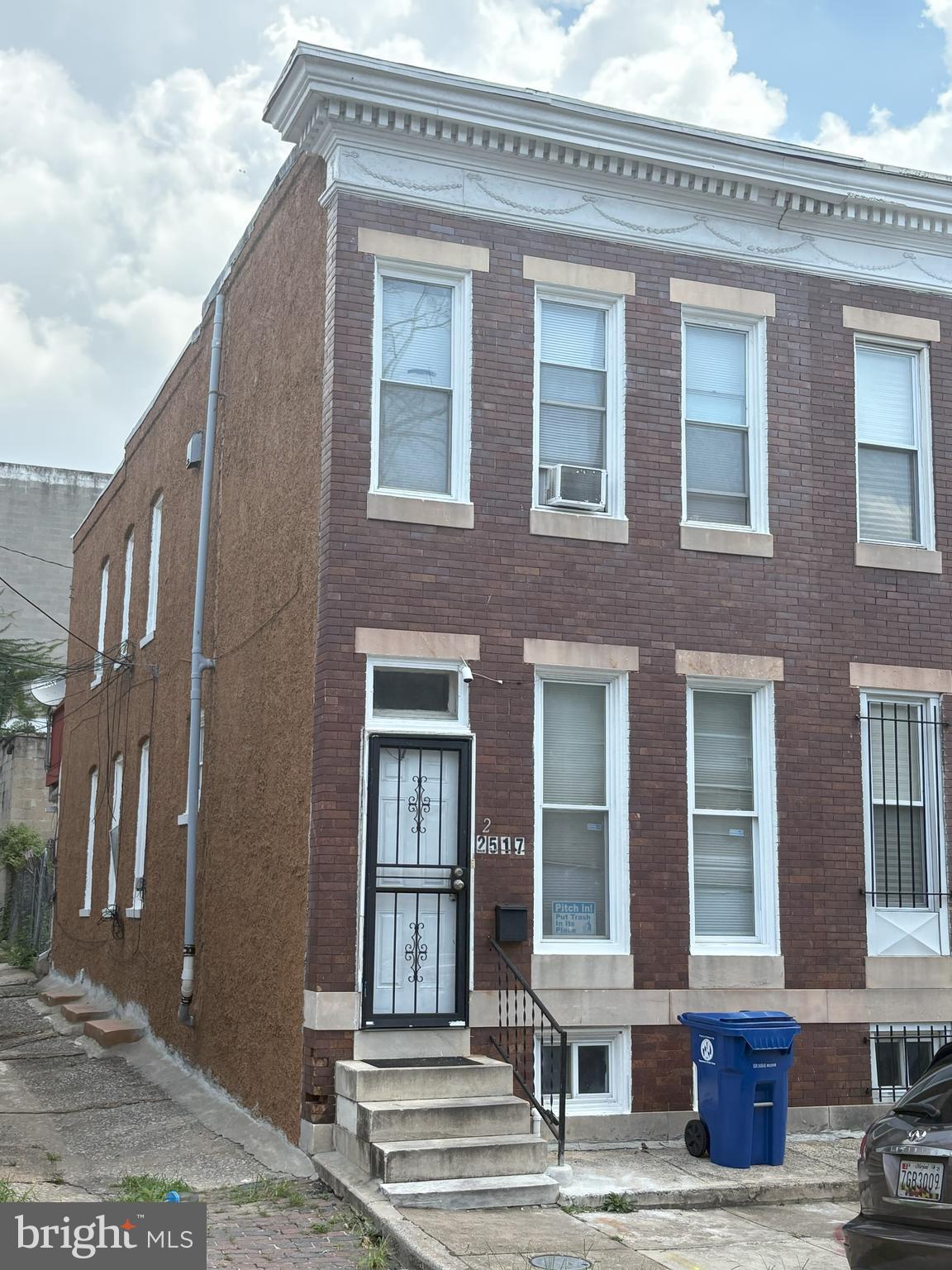 Renovated Spacious End of Group 3 bedroom, 1 1/2 bath townhome with rear deck overlooking fenced back yard. Close to Druid Hill Park / Zoo and all it's amenities. Renovated eat-in kitchen with Stainless Steel Appliances and granite countertops. Separate dining room and large living room. Nice Modern closet sizes in all 3 bedrooms upstairs. Gas Heat, Central Air. throughout. Large open basement. Beautiful hardwood flooring!