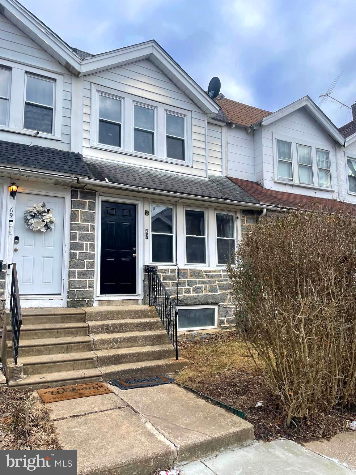 Back to Active due to Buyers Financing! This is your opportunity! Welcome to this move in ready row home in Upper Darby, PA, where convenience meets comfort. The entire interior has been freshly painted. The enclosed front porch, flooded with natural light, offers a generous space that can be tailored to your needs, with stylish French doors providing privacy. Enjoy the fresh look throughout, with new laminate flooring on the main level and original hardwood floors throughout the second level. The kitchen is spacious offering abundant cabinetry and plenty of room for a cozy eat-in setting. This home boasts three bedrooms and one full bath. The clean basement is ready to be converted into additional living space, perfect for a home office or recreation room. Parking is available out back for your convenience. Located just a stone's throw from the SEPTA 69th St. Transit Center, commuting is a breeze. Don't miss the opportunity to make this well-located and freshly updated home yours today! Professional Photos will be uploaded soon.