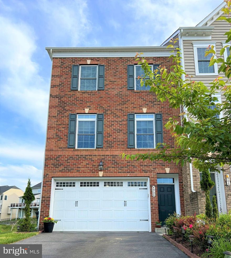 Welcome to luxury living! This exquisite 3-level end unit home (NV Homes-John Jacob Aster Model) is a true masterpiece, offering a beautiful light-filled open floor plan that is sure to impress. With 3 bedrooms, 3 full baths, and 1 half bath, this home provides ample space and comfort for you and your loved ones.

As you step inside, the double French doors draw your attention to the 16X20 back deck, seamlessly blending indoor and outdoor living. The elegant kitchen is a chef's dream, featuring a granite countertop, a convenient  13 ft. island counter seating area, gas appliances, and a stunning tile backsplash. The  lovely hardwood staircase and  gleaming hardwood floors throughout add a touch of sophistication and elegance.

The second floor boasts a convenient laundry area, making chores a breeze. The expansive primary suite is a true sanctuary, with his and hers walk-in closets and an ensuite bathroom featuring double sinks for added convenience and luxury.

The lower level of this home has been completely finished to perfection, offering a full bath, custom built-ins,  and a French door leading to the backyard. Whether you use this space as an entertainment area, a home office, or a guest suite, the possibilities are endless. Ample closet space throughout the home with additional storage space in the garage ensures that all your storage needs are met.

Prepare to be enchanted by this one-of-a-kind residence. This home represents the pinnacle of elegance, comfort, and functionality. HOA provides access to some of the amenities at the nearby Taylor Community Center and Swimming pool. The property is close to Worthington dog park and minutes away from beautiful Historic Ellicott City downtown, Long Gate Shopping Center, and Meadowbrook Athletic Complex. Don't miss out on the opportunity to make this your own. Schedule a showing today and experience the epitome of refined living in this remarkable home.