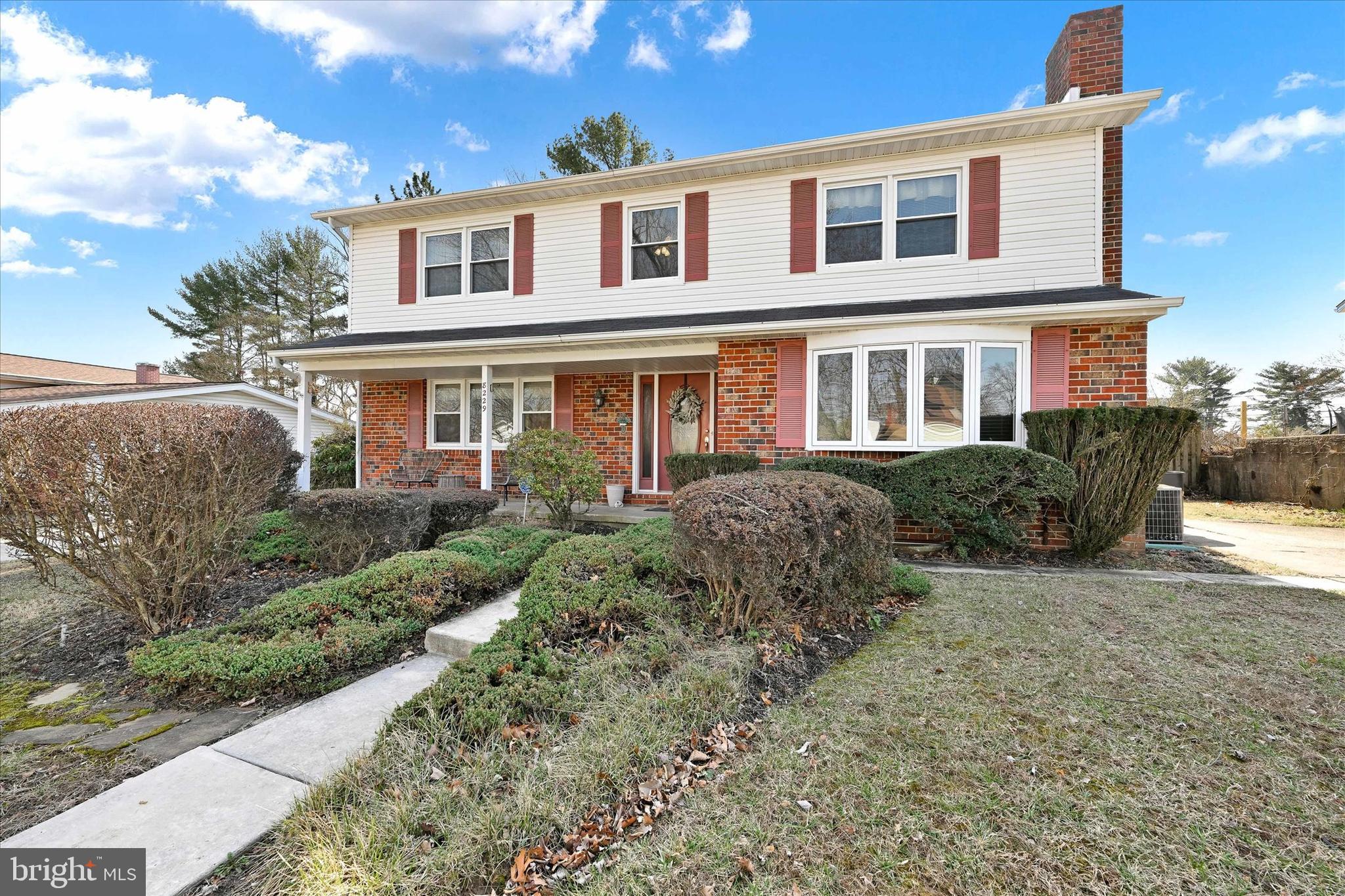 Welcome Home to this rarely available detached home in Pikesville! Hurry to this spacious 4 bedroom, 2.5 bathroom colonial. Desirable features include a relaxing covered front porch, generous sunroom off the kitchen, large deck and wonderfully sized backyard perfect for entertaining. The main level welcomes you with a formal living room, formal dining room, cozy family room with wood burning fireplace, laundry room and a half bath. Upstairs find a dreamy primary bedroom complete with en suite and two large closets. Down the hall find 3 additional large bedrooms and another full bath. The large, fully finished basement offers a rec room plus a bonus finished room and has ample storage. Easy access to shopping and the best commuter routes. One year First American Eagle Premier Home Warranty offered. Hot tub sold as-is. Offer deadline 3/7 at 7 PM.