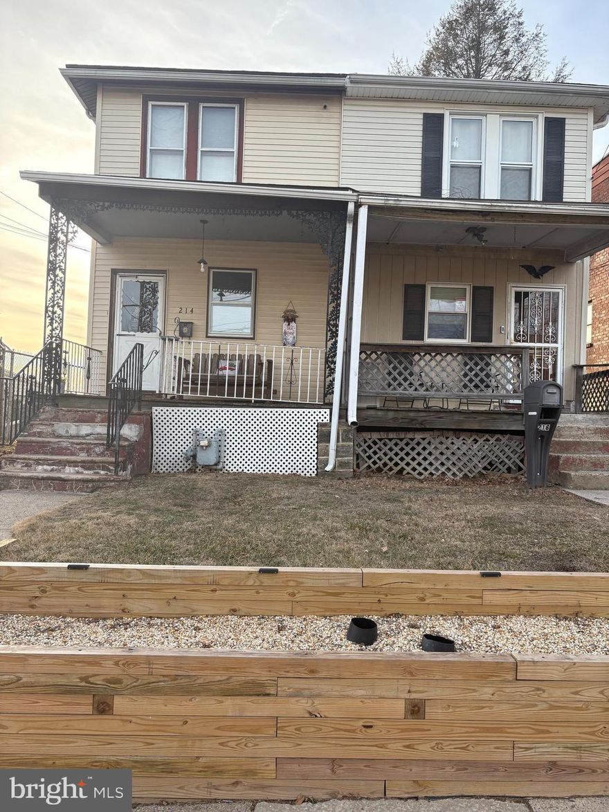 Welcome to 214 N. Sycamore Ave, conveniently located in the desirable Westbrook Park section of Clifton Heights with easy access to public transportation and shopping.  The first floor features a nice covered porch, living room, separate dining room, and spacious kitchen with nice views out the back of the house.  The 2nd floor features 3 spacious bedrooms with hardwood floors and 1 full bathroom.  The full basement is great additional space for storage and laundry.  There is a brand new elementary school being built just around the corner from the property.