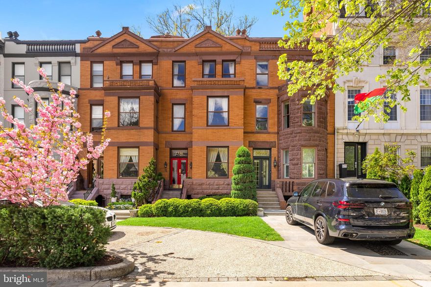 Urban living that reflects DC's historic past.  Located  in Kalorama on prestigious Massachusetts Avenue in SIGNIFICANT PRICE IMPROVEMENT!  Washington, DC, 2336 Massachusetts Avenue, NW is a refined Victorian residence that seamlessly blends historic charm with modern luxury. Spanning approximately 3,550 square feet across four levels, this home offers an elegant and functional layout designed for both grand entertaining and comfortable living.  All renovations over the years to this remarkable home with 4 bedrooms, 2 full baths and two half baths were done in keeping with it's Victorian past,.   There is entertaining  space both on the main and lower levels, with a walk out garden off the lower level kitchen and wine room.    
 
The main level welcomes guests with a gracious foyer, a sophisticated dining room/library, and an expansive living room with a gas fireplace. High ceilings, architectural details, and a wet bar enhance the home's timeless appeal.
 
The second and third levels feature spacious bedrooms, including a luxurious primary suite with a private balcony, dressing room, and en-suite bath. An additional room serves as a home office or fourth bedroom. The lower level has a front and rear entrance and  is designed for both style and functionality, with a well-appointed kitchen, a striking dining/wine room with a fireplace, and access to a charming deck and garden ideal for outdoor relaxation. With its prime location, exquisite finishes, and versatile living spaces, this residence is a rare opportunity in one of DC's most sought-after neighborhoods.  With a walking score of 89 this location is close to Dupont Circle, Georgetown and easy access to public transportation to downtown and all major airports.