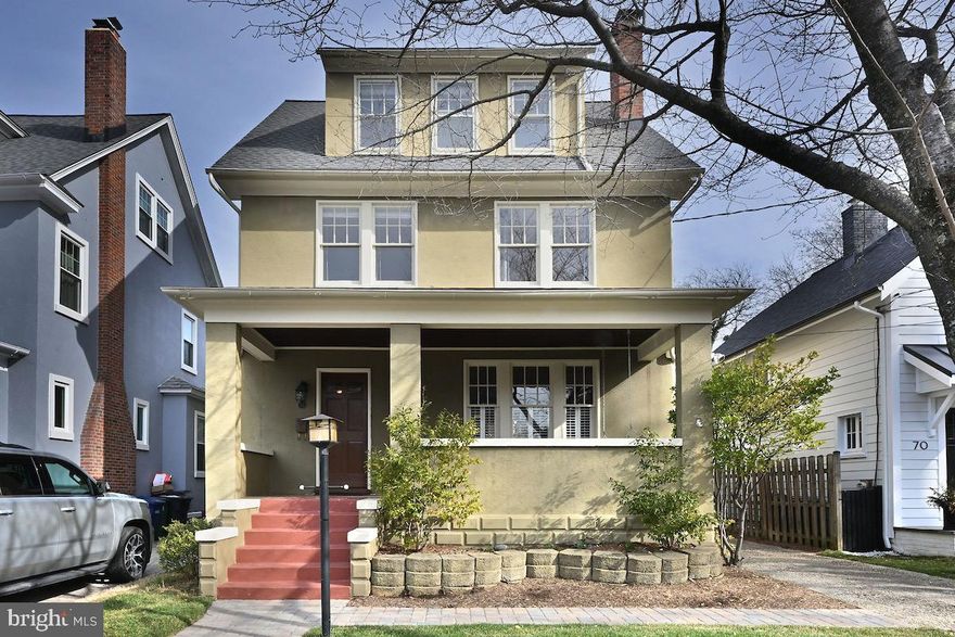 MAJOR PRICE REDUCTION, SO MUCH HOUSE FOR THE $$. MURRAY HILL GEM! Gracious Annapolis city center living, steps to your favorite restaurants, bars, and shops, and easy walking to banking, post office, and historic Annapolis attractions. Classic 1935 Annapolis Foursquare, updated kitchen, bathrooms, and systems, plus a 5 year young roof. The Kitchen flows easily to breakfast nook, formal dining room and living room which is graced with a cozy gas fireplace. Four generous bedrooms plus an extra large primary bedroom and bathroom. Original hardwood floors throughout. Fully finished basement/family room with separate entrance, separate full bath and plumbing rough-in for small kitchenette or wet bar.  Fenced yard with raised garden beds, extra large deck, off street parking and detached 2 car garage complete this must-have package.