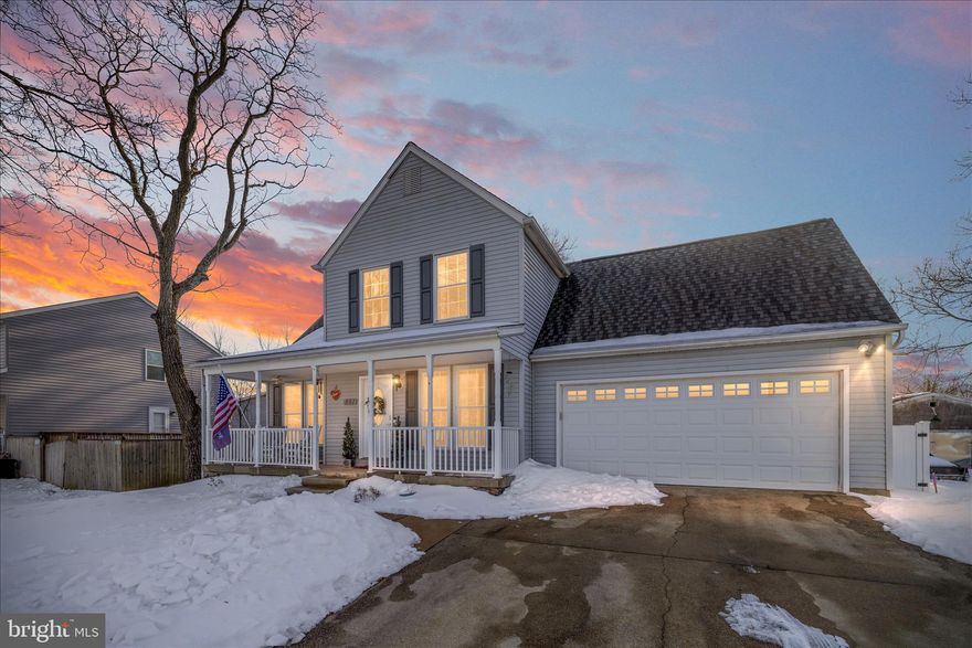 Welcome to this well-maintained and thoughtfully upgraded colonial-style home offering flexible living space across three finished levels and an exceptional amount of storage throughout.

The upper level features three spacious bedrooms and two full bathrooms, including a comfortable primary suite with an en-suite bath. Andersen windows throughout the home provide beautiful natural light and long-term energy efficiency.

The main level offers a welcoming living room, kitchen, and dining area, along with a truly oversized gathering room centered around a gas fireplace—perfect for cozy evenings and entertaining alike. The main level also includes a convenient half bath and a kitchen equipped with new appliances, adding both function and peace of mind.

Step outside to enjoy a beautifully designed backyard featuring a covered deck, a stamped concrete patio, and a fully fenced yard with newer vinyl fencing (installed July 2025). A large dual-entry shed offers outstanding functionality and includes electric service, fluorescent lighting, a built-in workbench, and elevated storage—ideal for hobbies, projects, or organized storage.

The lower level provides additional flexible living space with a private bedroom, a comfortable second living area, and a laundry room with walk-out stairs to the backyard. While there is no bathroom on this level, a utility sink is already in place and the space offers clear potential for a future bathroom, along with abundant storage in both the basement and the garage attic.

This home is exceptionally well maintained from a systems perspective, featuring a newer Trane HVAC system (less than one year old), a heat pump with electric service and a propane backup system supported by a 300-gallon tank, and a whole-home humidifier. The air ducts were professionally cleaned in September 2025, and a UV air sanitizer was installed to support improved indoor air quality. The hot water heater is also newer.

Additional highlights include a two-car garage with suspended storage shelving to maximize organization, and a roof replacement completed in 2018 featuring GAF Timberline Nantucket Morning shingles from the American Harvest Collection, offering high performance, durability, and a 50-year lifetime warranty.

Conveniently located near shopping, dining, and major commuter routes, this home offers everyday ease while still providing a comfortable and private setting.