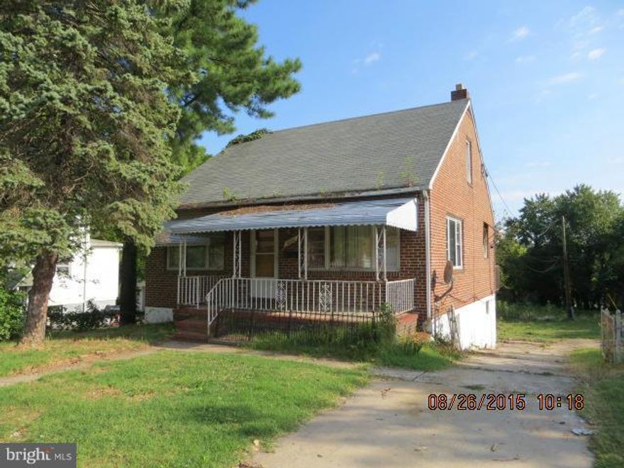 PROPERTY IS BEING SOLD "AS IS".  PURCHASER TO VERIFY REAL ESTATE TAXE/HOA/GROUND RENT - SELLER WILL NOT REDEEM GROUNT RENT.  BUYER PAYS ALL TRANSFER/RECORDATION/DOCS @ SETTLEMENT.  EMD TO BE HELD BY LB  - CASHIER'S CHECK/MONEY ORDER.