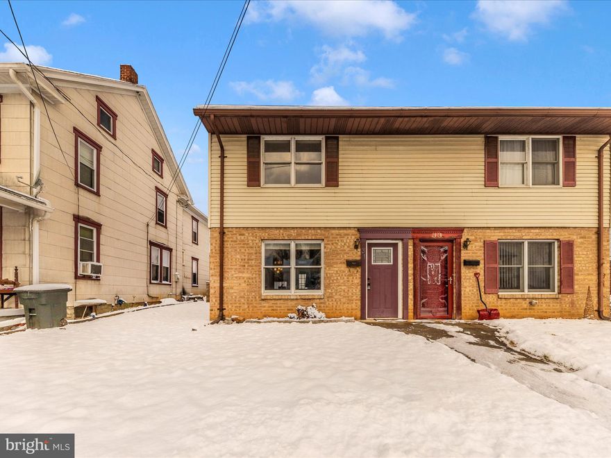 What a fantastic home with so many extras! This remodeled duplex, updated in 2017, offers 2 large bedrooms, 1 bath, a nice kitchen, and a spacious open living and dining area. The property offers a huge fenced yard, ample street parking, and plenty of storage. With a newer roof (2019) and  central heating and cooling systems, this home is a "must see" property. Conveniently located near major highways, it’s perfect for commuters and is USDA-eligible, offering 100% financing for qualified buyers.