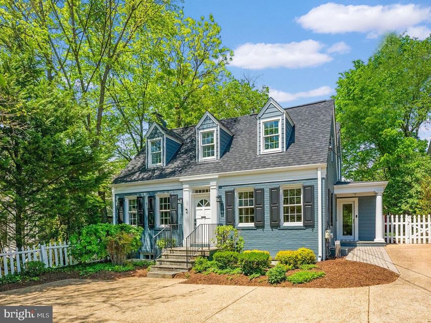 Lovely, updated & turnkey Cape Cod just steps to Downtown Bethesda & Capital Crescent Trail.  Tucked in off the street, on a nearly 10,000 sq ft lot, this inviting home is sun-filled and surprisingly spacious.  Main level features living room, home office, large family room, and spacious kitchen that opens to dining area.  The rear of the home is nearly all glass windows and doors and opens to beautiful backyard.  The upper level boasts a primary suite, two additional bedrooms and renovated hall bathroom.  In the newly remodeled lower level, you will find recreation space complete with wet bar, a full bathroom, laundry area and ample storage.  Enjoy stunning backyard with covered patio, playset, sport court & beautiful plantings. Ample off-street parking. Numerous updates include: new roof, gutters and skylights, 3 updated/remodeled bathrooms, new HVAC & water heater, new kitchen appliances & new exterior siding.  Ask about Edgemoor Club membership.  Open Sat & Sun 1-3pm.