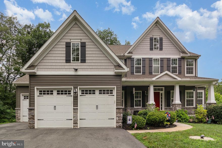 Welcome to this beautiful 5-bedroom, 2.5-bathroom home, nestled on a serene 3-acre wooded lot in the highly sought-after Bishop Woods neighborhood. Built in 2016, this thoughtfully designed home offers a desirable first-floor primary suite for easy one-level living, while three spacious bedrooms upstairs provide ample space for family, guests, or a home office. Enjoy the peaceful setting and privacy that comes with a wooded lot, perfect for relaxing, entertaining, or exploring nature right in your own backyard equipped with a beautiful patio. Inside, you'll find an open and functional layout ideal for modern living. Located in an established community, this home is the perfect blend of space, comfort, and location. Don’t miss your opportunity to own this one-of-a-kind property in Bishop Woods!