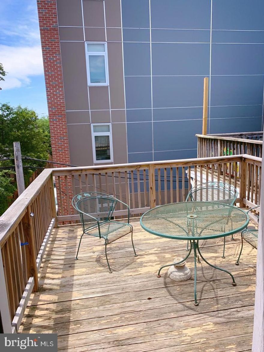 With 3 large even sized Bedrooms, 2 Dens, 2 Full Bathrooms and a ROOF DECK, this is the perfect property for three roommates! Located one block away from the Cross Street market makes this the perfect home to live in close proximity to all of the action. What and amazing home in an amazing location!