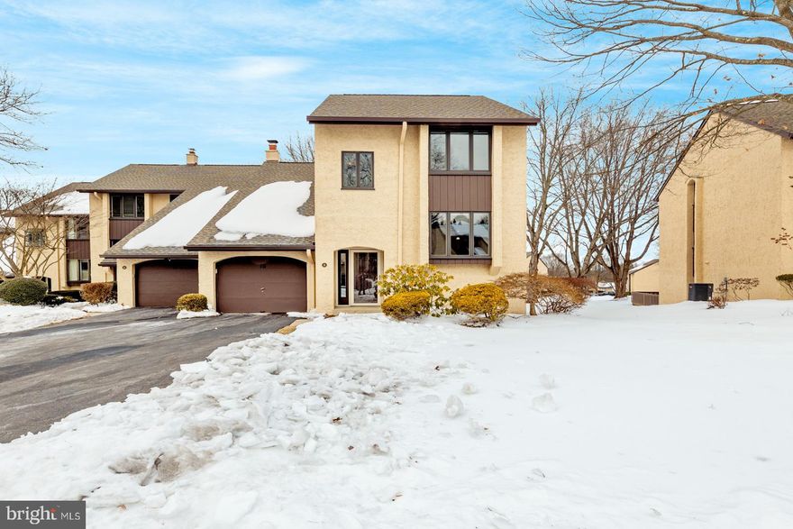This beautiful end-unit Windybush townhouse on the edge of Langhorne Borough offers three levels of meticulously designed living space, blending modern luxury with exceptional functionality. The main level is centered around a gourmet kitchen featuring warm wood cabinetry, granite countertops, and a designer tile backsplash. Integrated directly into the kitchen is a massive walk-in pantry, providing extraordinary storage capacity. The kitchen is perfectly flanked by two versatile spaces: a formal room with rich hardwood floors and private closing doors—ideal for intimate dining or a secluded home office—and a bright breakfast room with durable tile flooring. This breakfast area flows seamlessly into the expansive living room, which is anchored by a fireplace with a marble hearth and opens through sliding doors to a nice-sized elevated deck, perfect for outdoor dining and overlooking the grounds. This floor is completed by a convenient powder room and large coat closet.
The upper level serves as a private sanctuary with three spacious bedrooms and two full updated bathrooms. The primary suite is a serene retreat featuring a private ensuite with a custom glass-enclosed walk-in shower. For ultimate convenience, this level includes a dedicated laundry closet (including the Miele washer and dryer!)and an oversized storage room - no pull down attic ladder needed. The living space continues in the fully finished walk-out basement, which offers a family room with floor-to-ceiling custom built-ins, a separate carpeted bonus room, and a powder room. A second set of sliding doors leads to a private, covered, and fenced patio, providing a second outdoor oasis, including your very own hot tub! With its premium finishes and prime location near multiple parks, shops, restaurants, highways, and the SEPTA West Trenton Line, this Windybush home is the perfect blend of space, style, and convenience.