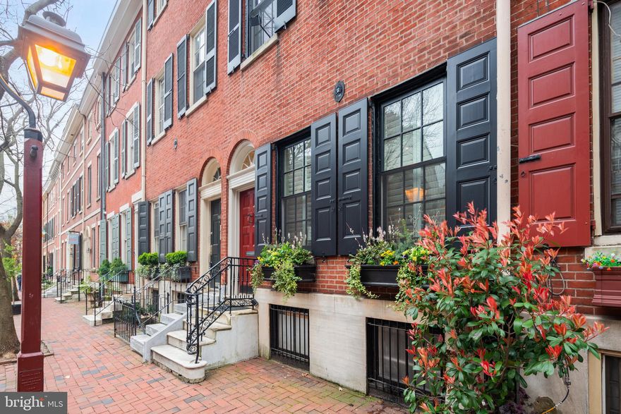 Explore the timeless charm and historical significance of 518 Spruce Street, an esteemed residence nestled in Philadelphia’s historic Society Hill. Once owned by the parents of renowned portrait artist John Singer Sargent, this elegant 5-bedroom home offers a rare glimpse into the city's illustrious past.
Experience the allure of yesteryears as you ascend the original marble steps to the front door, then step through the grand entrance adorned with beautiful pocket doors, leading you into a charming sitting room and a realm of refined elegance. Original pine floors, meticulously restored throughout over half of the house, along with exquisite moldings and two King of Prussia marble fireplace mantels, pay homage to the property's distinguished origins, dating back to its construction between 1831 and 1833.
Embracing the perfect blend of tradition and modern comfort, this cherished home boasts all-new historically approved shutters, windows, and skylights, providing insulation and sound barrier. The thoughtfully designed kitchen features cork floors, a premium Sub Zero refrigerator, a 48” Dual Fuel Wolf Range, and two dishwashers, catering to effortless hosting and culinary delights. A 1200+ bottle wine cellar in the basement adds an extra touch of sophistication.
Crafted by skilled artisans Sherman & Gossweiler, the family room boasts wainscoting, a fireplace mantel, and built-in cabinets with slide-back doors, showcasing meticulous craftsmanship and attention to detail. Cozy up by one of three operational fireplaces (2 wood-burning, 1 gas), promising warmth and ambiance year-round.
Recent updates include a new standing seam metal roof installed in January 2021, ensuring durability and peace of mind for years to come. Outside, a heated 4-car garage, formerly a carriage house, stands adjacent to a beautiful garden, transformed in 2023 into a serene urban oasis.
With 200 amp service and integrated WiFi technology, this residence seamlessly combines historic charm with contemporary convenience. Don't miss this exceptional opportunity to own a piece of Philadelphia's history, combined with unparalleled luxury. Schedule your private viewing today and make this extraordinary property your own.