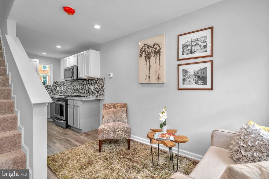 Welcome to 509 Archer St, a home in the middle of the Historic Washington Village. Small but cute, this home was fully renovated top to bottom. First floor welcomes you with brand new floors, cozy living room and a fully renovated kitchen with trendy wood shaker cabinets, natural stone backsplash, stylish counters - leading you out to your own private deck perfect for summer cookout and gatherings. 
Second floor offers an en-suite bedroom with a renovated bathroom. Lower finished level is perfect for a home office or guest quarters with its own full bathroom. Walking distance to local shops and restaurants, minutes from Camden Yards, Ravens Stadium, easy access to highways. Brand new HVAC, electric and plumbing. Ground rent to be verified by the buyers.