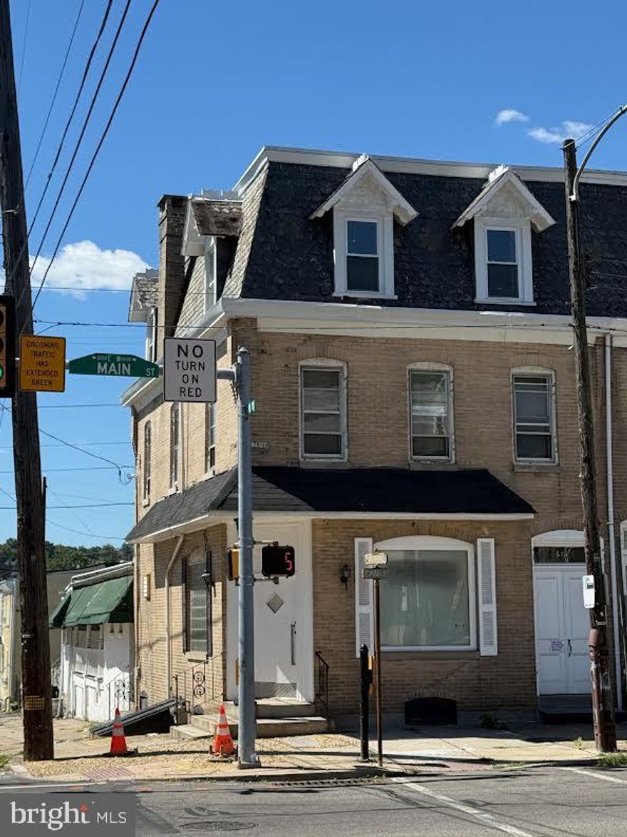 Rare opportunity! Massive rowhome offers 3,600 sq. ft. of living space, 7 generously sized bedrooms, and 3 bathrooms. Currently zoned as a single-family residence, it can continue as such—or present a savvy investor with the chance to re-zone as a duplex, triplex, or mixed-use property.

Originally built with a bar/restaurant on the first floor (which could be converted into a spacious 2-bedroom unit with proper approvals), the property was home to a well-known local establishment until the 1980s. The full basement is oversized, providing plenty of storage or additional potential.

Recent updates include:

New electrical panel

New hot water heater

Gas steam heater

New plumbing throughout, including stack pipe from basement to roof

Many new windows and new flooring

Fresh cosmetic rehab

The home passed township U&O inspection approximately 12 months ago. With the right zoning change, this property could generate $5,000–$6,000/month in rental income. The neighborhood already features mixed-use, triplex, and duplex properties nearby, and this property is located outside the historic district, making exterior changes simpler.
Buyer is responsible for due diligence.

Interior photos coming soon—schedule your showing today!