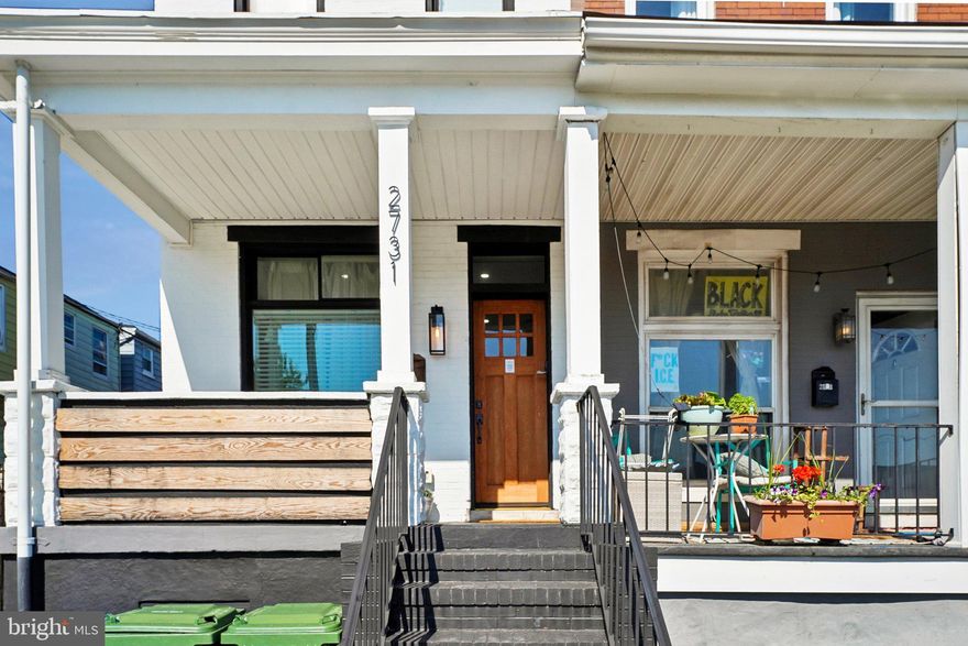 End-of-group. Fully renovated. A rare blend of lifestyle and income potential in the heart of Remington. This 3-bedroom, 3.5-bath rowhome offers 1,040+ sq ft above grade plus a fully finished lower level, designed to live larger, brighter, and more functionally than typical city homes. The sun-filled main level features hardwood floors, an open layout, and a standout kitchen with white cabinetry, granite countertops, stainless steel appliances, and a center island, flowing into a stylish living space anchored by a fireplace and exposed brick that adds warmth and character. The layout naturally extends to a fully staged private patio—complete with seating, lighting, grilling space, and greenery—creating a true indoor-outdoor experience ideal for everyday living or entertaining. Upstairs, three well-sized bedrooms and updated baths with modern tile and fixtures provide comfort and privacy, while the finished lower level offers a second living zone, game room, storage, and rear entry—perfect for guests, flexible living, or separation of space.

Currently operating as a successful Airbnb/short-term rental, the home delivers strong performance at approximately $290/night and around $3,000/month with steady occupancy, and is available fully furnished for a true turnkey setup or can be delivered vacant depending on buyer preference. The combination of 3.5 baths, multiple living areas, dedicated workspace potential, and seamless layout makes it ideal for hosting, house hacking, or primary living with income flexibility. Located minutes from Johns Hopkins, R. House, and the Hampden corridor, with strong walkability to dining and retail, this property offers both immediate livability and proven earning power in one of Baltimore’s most active and desirable neighborhoods. Buyer to verify short-term rental licensing and use.