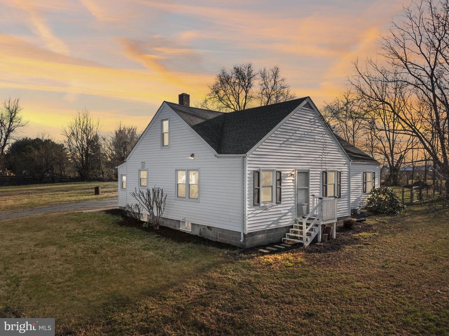 Welcome to 213 Groff Road in quiet Millington, Maryland — a charming farmhouse-style ranch set on approximately one acre surrounded by mature trees and peaceful countryside views.

This adorable home offers comfortable one-level living with over 1,800 square feet of space, featuring three bedrooms, plus a bonus room, and two full bathrooms including a spacious primary suite with its own private bath. Wide hallways and a practical layout create an easy flow throughout the home, with a comfortable living room, a separate formal dining room, and an eat-in country kitchen with vinyl flooring.

Both full bathrooms are generously sized, and the home provides excellent storage and future expansion opportunities. The unfinished attic space is nearly ready to be finished, offering potential for additional living space, while the large unfinished basement provides even more flexibility for storage, hobbies, or workshop space.

Outside, the property truly shines with a spacious yard, mature trees, and a small fenced area ideal for pets. The oversized detached garage/barn offers additional storage and workspace for equipment, projects, or recreational gear.

Major updates include a new septic system and drain fields installed in 2016 and windows replaced approximately two years ago. The home is serviced by oil heat with an owned oil tank and boiler system.

Conveniently located just minutes from the Delaware state line, the property offers easy access to tax-free shopping, restaurants, and everyday amenities while still enjoying the quiet of country living. Outdoor enthusiasts will also appreciate being near Lake Unicorn, known locally for bass fishing and scenic surroundings.

This property features newer windows and an entire septic system and drain fields less than 10 years ago! Bring your paintbrush to make this house your own. A little TLC will go a long way! If you're looking for space, privacy, and the charm of country living with room to grow, this Millington property offers a wonderful opportunity.