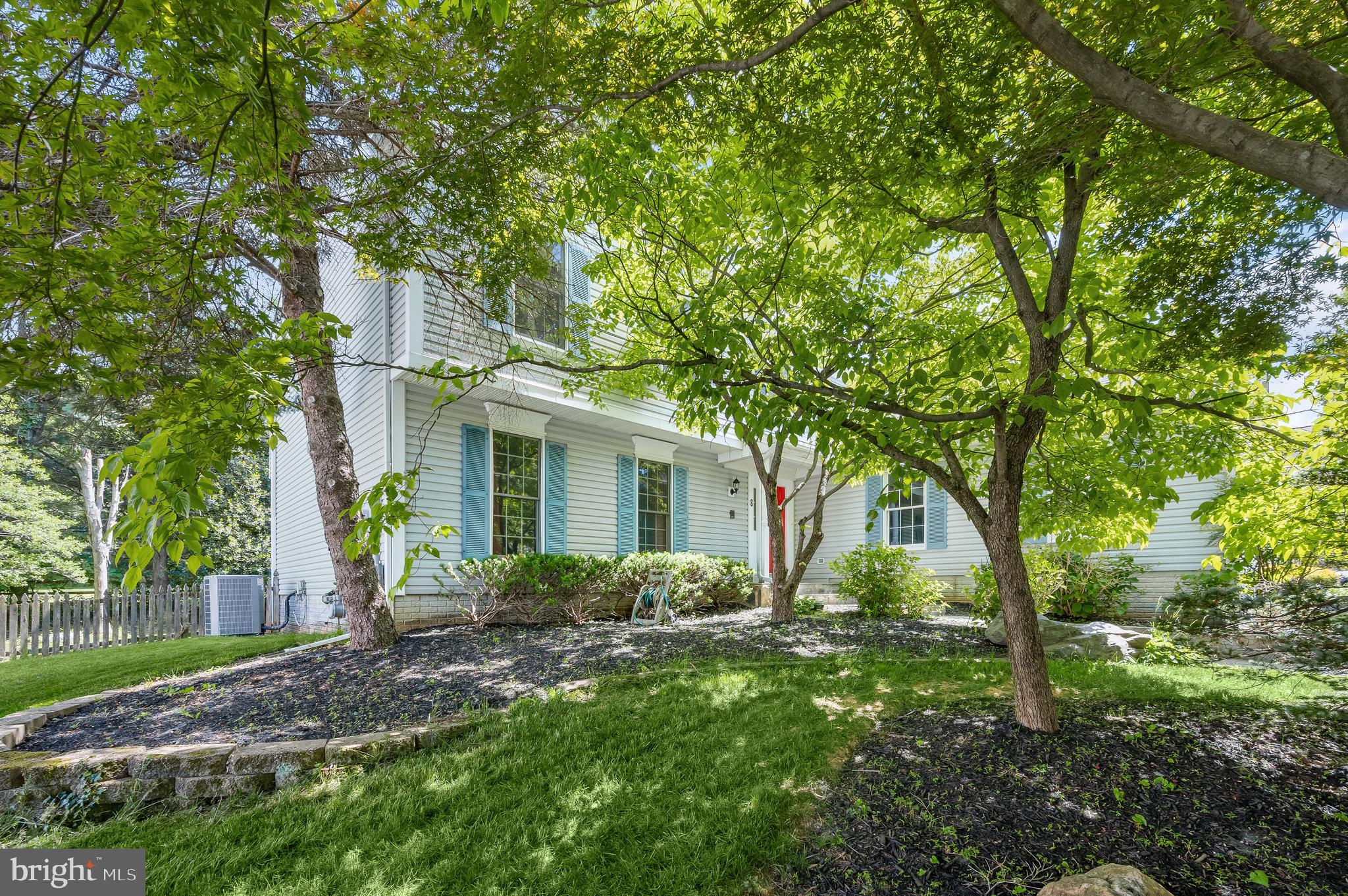Welcome home to this lovely 4BR/2.5BA colonial with 2 car garage, perched on a quiet cul-de-sac in the Brookeville Knolls community inside the heart of Olney. The entire home has been freshly painted and while gleaming hardwoods adorn most of the main level, the large, table space kitchen has been updated with attractive white cabinets with new hardware, granite counters/breakfast bar and stainless appliances, including a new dishwasher and built-in microwave. Rounding out the main level are the living & dining rooms, laundry room and updated powder room, as well as the family room with built-in shelving, brick, gas-burning fireplace, vaulted ceiling and skylights. Accessible through sliders from both the family room and kitchen is the large and cozy screened-in porch/Florida room with wood paneled, cathedral ceiling with skylights and ceiling fan, and wood floor decking. The upper level, which features newer carpeting, includes the primary bedroom with cathedral ceiling, hardwood floor, 2 closets and updated ensuite bath, with double vanity, ceramic tile floor, separate shower/soaking tub and skylight, while there is another updated fuil hall bath with skylight and 3 additional bedrooms, one with hardwood floor. The finished basement includes a recreation room, as well as another room, which can serve as an office, gym or guest bedroom, and a large utility room with crawl space with plenty of room for storage. The property is wonderfully landscaped with flagstone walkway in front, and the screened-in porch in rear exits on one side to a small deck and walkways to front and rear and on the other side to a large and lovely brick-paver patio in the fully fenced and gated backyard. New light fixtures at front door and garage. Fabulous location; backs to common area, close to Tanterra community pool, bike and jogging paths, walk to parks, schools, shopping and restaurants and the ICC/200 is only a 10 minute drive, with easy access to I270 & I495. Shady Grove Metro and multiple golf courses are also nearby; only a 10-15 minute drive..