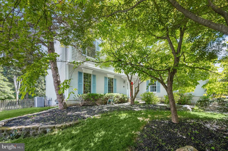 Welcome home to this lovely 4BR/2.5BA colonial with 2 car garage, perched on a quiet cul-de-sac in the Brookeville Knolls community inside the heart of Olney. The entire home has been freshly painted and while gleaming hardwoods adorn most of the main level, the large, table space kitchen has been updated with attractive white cabinets with new hardware, granite counters/breakfast bar and stainless appliances, including a new dishwasher and built-in microwave. Rounding out the main level are the living & dining rooms, laundry room and updated powder room, as well as the family room with built-in shelving, brick, gas-burning fireplace, vaulted ceiling and skylights.  Accessible through sliders from both the family room and kitchen is the large and cozy screened-in porch/Florida room with wood paneled, cathedral ceiling with skylights and ceiling fan, and wood floor decking.  The upper level, which features newer carpeting, includes the primary bedroom with cathedral ceiling, hardwood floor, 2 closets and updated ensuite bath, with double vanity, ceramic tile floor, separate shower/soaking tub and skylight, while there is another updated fuil hall bath with skylight and 3 additional bedrooms, one with hardwood floor. The finished basement includes a recreation room, as well as another room, which can serve as an office, gym or guest bedroom, and a large utility room with crawl space with plenty of room for storage. The property is wonderfully landscaped with flagstone walkway in front, and the screened-in porch in rear exits on one side to a small deck and walkways to front and rear and on the other side to a large and lovely brick-paver patio in the fully fenced and gated backyard.  New light fixtures at front door and garage. Fabulous location; backs to common area, close to Tanterra community pool, bike and jogging paths, walk to parks, schools, shopping and restaurants and the ICC/200 is only a 10 minute drive, with easy access to I270 & I495. Shady Grove Metro and multiple golf courses are also nearby; only a 10-15 minute drive..