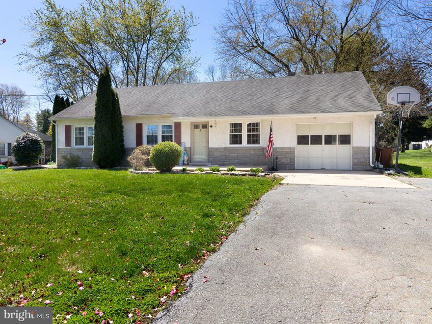 All are Welcome to Tour our Open House Saturday 4/18 from 11-2pm!!!
Step into this charming one‑level ranch, perfectly set on a level ¾‑acre lot with mature landscaping that offers both beauty and privacy. A welcoming front patio and new storm door entry set the tone for the care and attention this home has received.

A spacious driveway with a convenient turnaround provides ample parking for residents and guests. Inside, the original hardwood floors lead you through a naturally bright and comfortable gathering room, down the hall, and into three generous bedrooms—one currently used as a media/office space.

The updated full bath features new flooring, lighting, vanity, and tub surround, giving it a fresh, modern feel. The eat‑in kitchen has been thoughtfully transformed with 42" cabinets for maximum storage, open shelving, abundant counter space, new flooring, added outlets, and recessed lighting—making it a warm and functional hub of the home.

Just off the kitchen, access the oversized workshop/garage, which connects to a clean, full basement housing the home’s mechanicals and laundry. With its impressive size, this lower level offers endless potential for customization.

Out back, a rear patio invites summer BBQs and relaxation, overlooking an expansive yard complete with a firepit and wood storage platform—perfect for cozy evenings with friends and family.

This Horseshoe Pike gem blends comfort, updates, and outdoor enjoyment. It just might be the lucky Gem you’ve been waiting for!