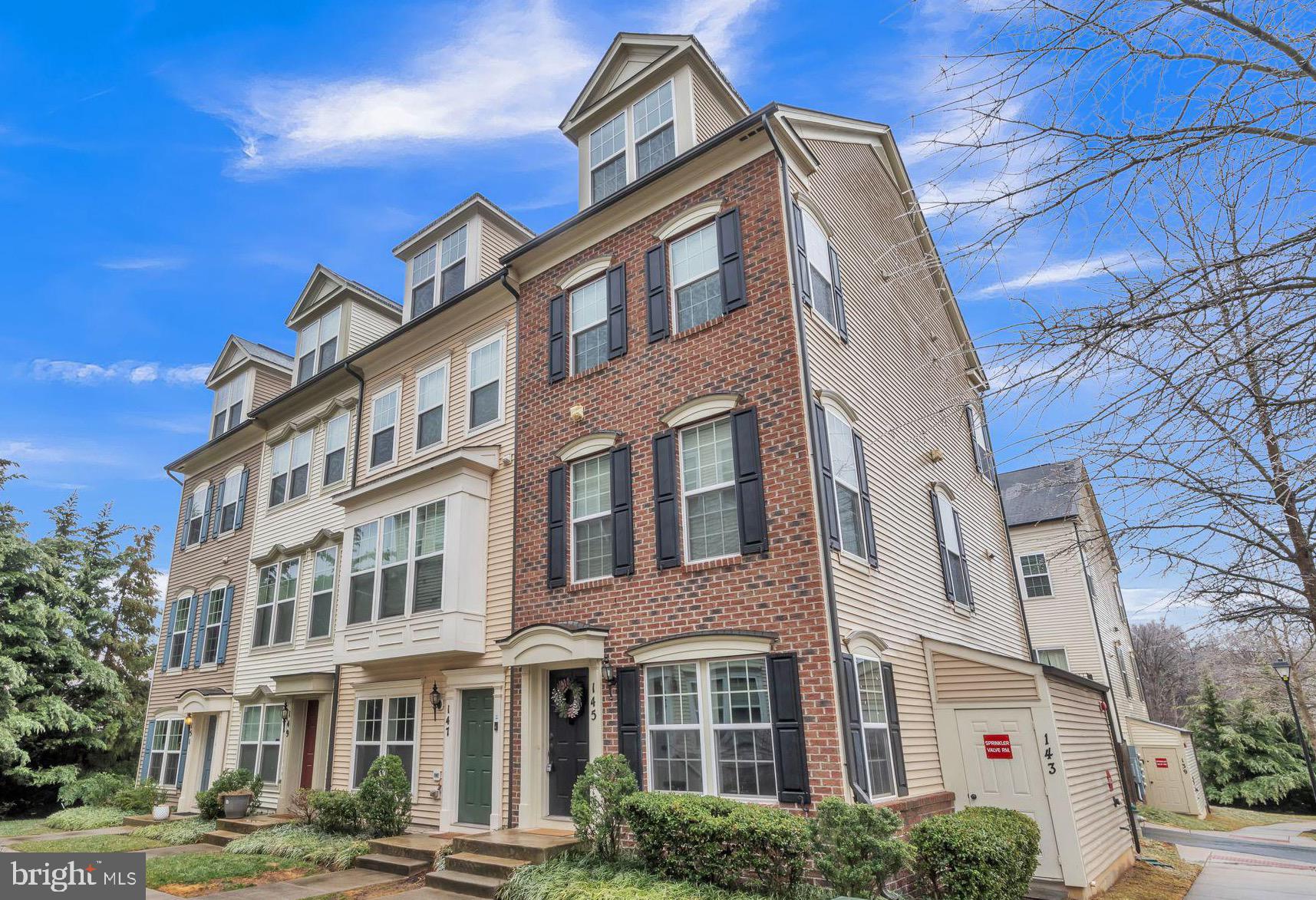 Gorgeous 3 bedroom, 2.5 bath end-unit townhome in the very sought-after Gallery Park community in Clarksburg! With fresh paint all around and new carpets upstairs, giving a new model home feel. The heart of this home is perfect for entertaining around the massive island, beautiful kitchen, and expansive living room. The primary bedroom offers dual closets and a spacious stand up shower and dual vanities. Washer and dryer are conveniently located on bedroom level. Two additional bedrooms located on the 3rd and 4th level with a full bath. This home is steps away from the community tot lot and walking paths. This one is a beauty!