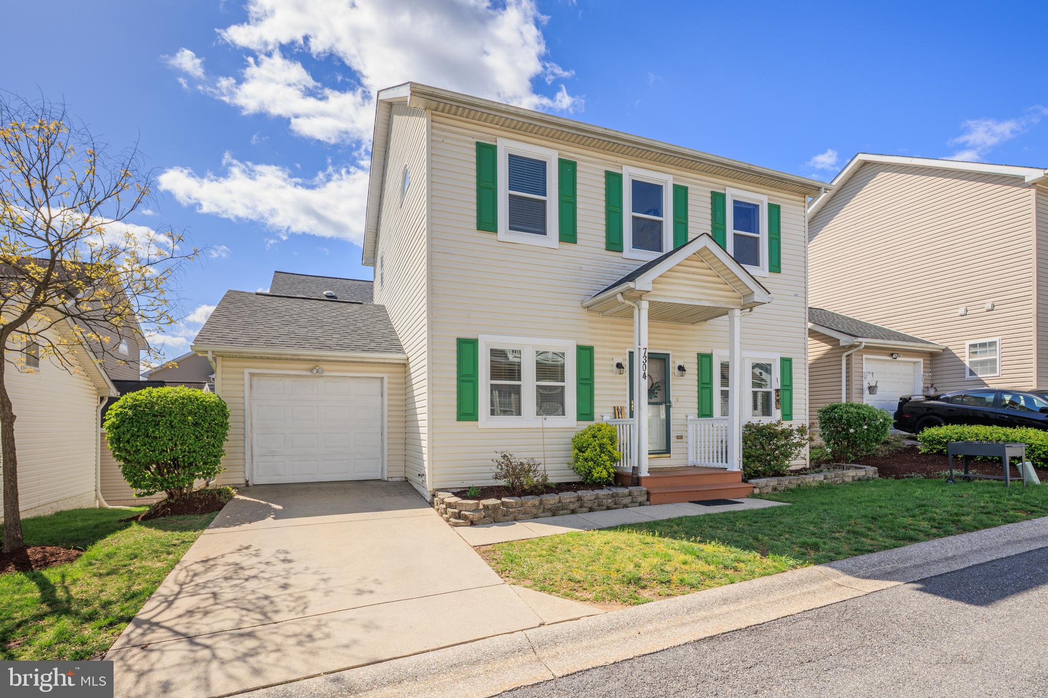 Offer deadline set for Sunday, 4/13 @ 3 pm. Tucked in a sought-after community in Elkridge, this 4-bedroom, 3.5-bath home offers the perfect blend of comfort, style, and functionality. From the moment you arrive, you're welcomed by a charming portico entry, a 1-car garage, and private driveway parking. Inside discover a bright, open main level featuring hardwood floors, 9’+ ceilings, and an inviting living room with a cozy gas fireplace and an abundance of natural light. The dedicated home office/study is perfect for remote work or quiet moments, while the rear of the home opens into a spacious kitchen with granite countertops, ample cabinetry, a central island, and a sunny dining area with sliding doors leading to the backyard. A main-level powder room with a window rounds out the space beautifully. Upstairs, retreat to a spacious primary suite featuring a walk-in closet and en-suite bath with dual sinks. Two additional good sized bedrooms share a hall bath. The fully finished lower level offers endless flexibility with a fourth bedroom and full bath—perfect as a guest suite or in-law arrangement. You'll also find the laundry room with storage and a large multi-use rec room in this renovated space. Enjoy access to an impressive array of community amenities, including a clubhouse, fitness center, outdoor pool, tot lot, basketball/tennis court combo, and walking, hiking, and biking trails. New roof in 2022, new windows in 2022 and many additional updates throughout. Conveniently located near many commuter routes and tucked away in this private neighborhood, this home is a must see!
