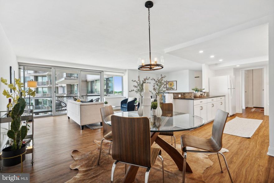 In the Philadelphian, among the most spacious 1 bedroom residences with a large balcony overlooking the tree tops and streetscapes of lovely Fairmount. Beautifully renovated with a warm and wonderful feel. Huge spaces, light and airy feel. Hardwood floors throughout. Amazing storage. The perfect home in one of Philly's most desirable buildings. The Philadelphian is an impeccably-managed building with 24-hour doorman & desk-person, on-site management and maintenance staff, multiple fitness rooms, indoor & outdoor pools, gourmet grocery market, Little Pete’s restaurant, dry cleaner, pharmacy, medical offices, bank, etc. Amazing location with so much to walk to and accessible to everything in Fairmount, Art Museum, and Center City. Plus a regular Philadelphian shuttle bus between the building and multiple stops in Center City—A 94 WalkScore and 96 BikeScore as the building is right on the Schuylkill River Trail and River Drives. The condo fee includes all this plus ALL utilities!!