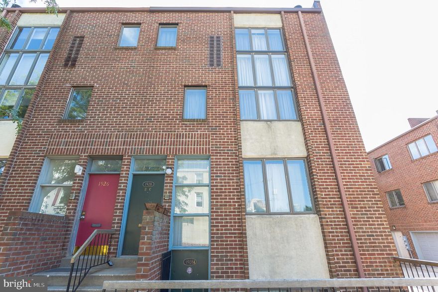 Sunny and bright 1 bedroom, 1 bath apartment with recently installed hardwood flooring with 1 car driveway parking right out front (not pictured)! Imagine the convenience of pulling right in to your reserved parking spot!  Enter the unit and notice the amazing light that flows through the 7 front windows. The living/dining room area is spacious with  hardwood flooring along with a convenient coat closet. The updated kitchen is complete with maple cabinetry, a dishwasher, gas stove/oven, garbage disposal and a built in microwave.  Upstairs is the open, loft-like bedroom which overlooks the living/dining room area and also has recently installed hardwood flooring.  The recently updated modern 3 piece tiled bathroom is located off of the bedroom and has plenty of storage space.  The bedroom also contains a convenient laundry closet and also has central a/c for maximum comfort.  This unit is conveniently located just steps from restaurants, boutiques, coffee shops, fitness center and all that Rittenhouse and Graduate Hospital has to offer!  Close to CHOP, HUP and Penn as well.