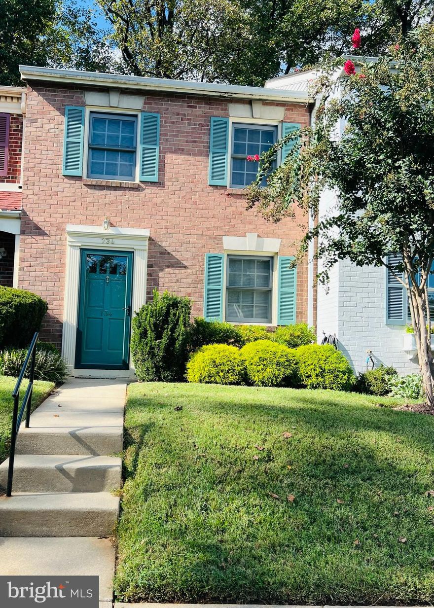 Lovely brick exterior townhouse situated in the Regent Square Neighborhood. This unit has been artfully transformed by its sole previous owner into a delightful abode. Comprising two generously sized bedrooms boasting two spacious double closets, along with a renovated bathroom, this home offers comfort and convenience. The main level features a sizable living room, a convenient half bathroom, a dining area, and a kitchen adorned with contemporary backsplash, granite countertops, a double sink, and elegant wood cabinets.   A stackable washer and dryer is in the kitchen area for your convenience.  The Dining room opens onto a private patio, inviting outdoor relaxation.

The main and upper levels showcase beautiful hardwood flooring. The property's advantageous location provides easy access to I-270, while a Metro bus conveniently connects to the Rockville Metro and MARC train stations. Moreover, the vibrant Rockville town center and its myriad offerings are within reach. The inclusive monthly condo fee encompasses water & sewer expenses, landscaping, lawn maintenance, snow removal, trash services, and exterior upkeep, which includes roof replacements, exterior painting, and brick repairs.