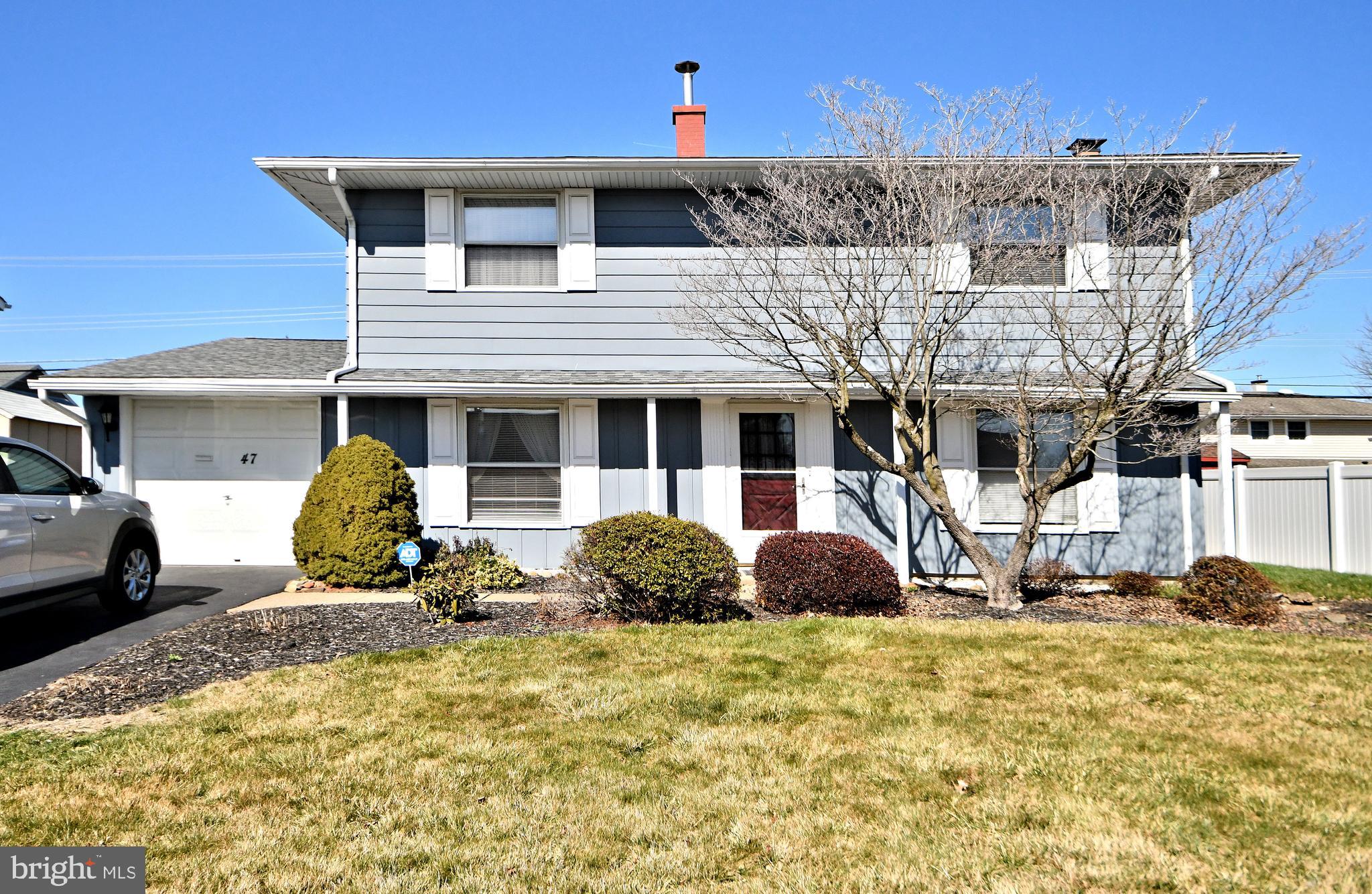 Welcome to 47 Tinder Rd of the Twin Oak section of Levittown. This is a home where comfort, convenience, and uniqueness truly come together. This lovingly maintained by the original owners 2 story Colonial is awaiting new owners. The large living room with a beautiful wood-burning fireplace sets a cozy and inviting atmosphere, perfect for gathering with family and friends. The formal dining room adds elegance and style to the home, while the remodeled powder room adds modern convenience. The spacious eat-in kitchen is complete with wood cabinets, granite countertops, and slate tile floors. The addition of the sunlit Florida room provides a serene space for relaxation and entertainment, with its wood-burning stove and ceiling fan ensuring comfort year-round. This home was made for entertaining your friends and family. The fully fenced-in yard offers privacy and a lovely outdoor space for enjoying beautiful evenings or hosting gatherings. The attached garage with a storage room adds practicality and convenience to the property. Upstairs, the large primary suite with remodeled full baths and two walk-in closets offers a luxurious retreat for homeowners. Two additional nicely-sized bedrooms, a full bathroom, and a linen closet provide ample space for family members or guests. The home's convenient location near shopping, restaurants, and major roads makes commuting to NYC and Philly a breeze, while being situated in the award-winning Neshaminy School District adds further appeal for families.  This home offers a perfect blend of comfort, convenience, and character, making it an ideal choice for those looking to enjoy the best of Bucks County living.