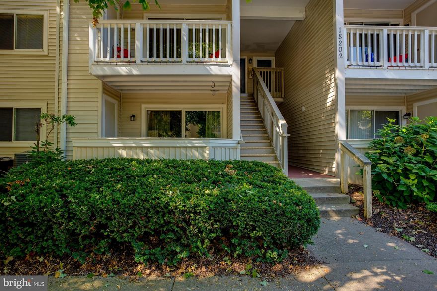 1BR/1BA condo unit on the main level w/ private enclosed patio. Bright and open design featuring a spacious living room, separate dining area with custom paint and chair rail. Beautiful hardwood floors throughout the main living area. Large main level bedroom with an attached full bath, includes dual closets and updated carpet. In- unit Washer and Dryer for your convenience! Great community, conveniently located close to major routes, close to public transportation, schools, shopping, and lots of great restaurants. Move-in ready!  (No pets, No smoking).