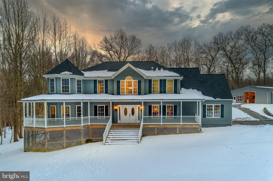 Impossible to find farmette in Parkton with Hereford Schools! Over 4 cleared acres with an immaculate and fully updated home. Roof 2019, new heat pumps, generator for barn and home, 2010 barn/pastures/fencing, 2020 radon fan, siding and new insulation 2010.  Truly worry free.  Wrap-around porch to take in the views.  Ride out directly to the Bee Tree Preserve right from your property and follow the trails to the NCR Trail.  Storm water drainage system was installed in 2011 to make this farm mud free!  Even after heavy rains! Amazing barn with tack room, huge matted stalls, hot and cold wash stall, work shed, compost bin, auto waterers, wood shed, and two large pastures.  The home has a warm family room with a stacked stone fireplace.  Huge kitchen with subzero refrigerator and large island with seating.  Separate dining room for entertaining. First floor dedicated office/study to work from home.  Upstairs laundry room, the ultimate convenience.  Oversized bedrooms.  Gorgeous primary bedroom with sitting area and huge walk in closet.  Separate vanities in the primary bath, standing shower and tub.  2 minute drive to 83. A rare find in today's market.